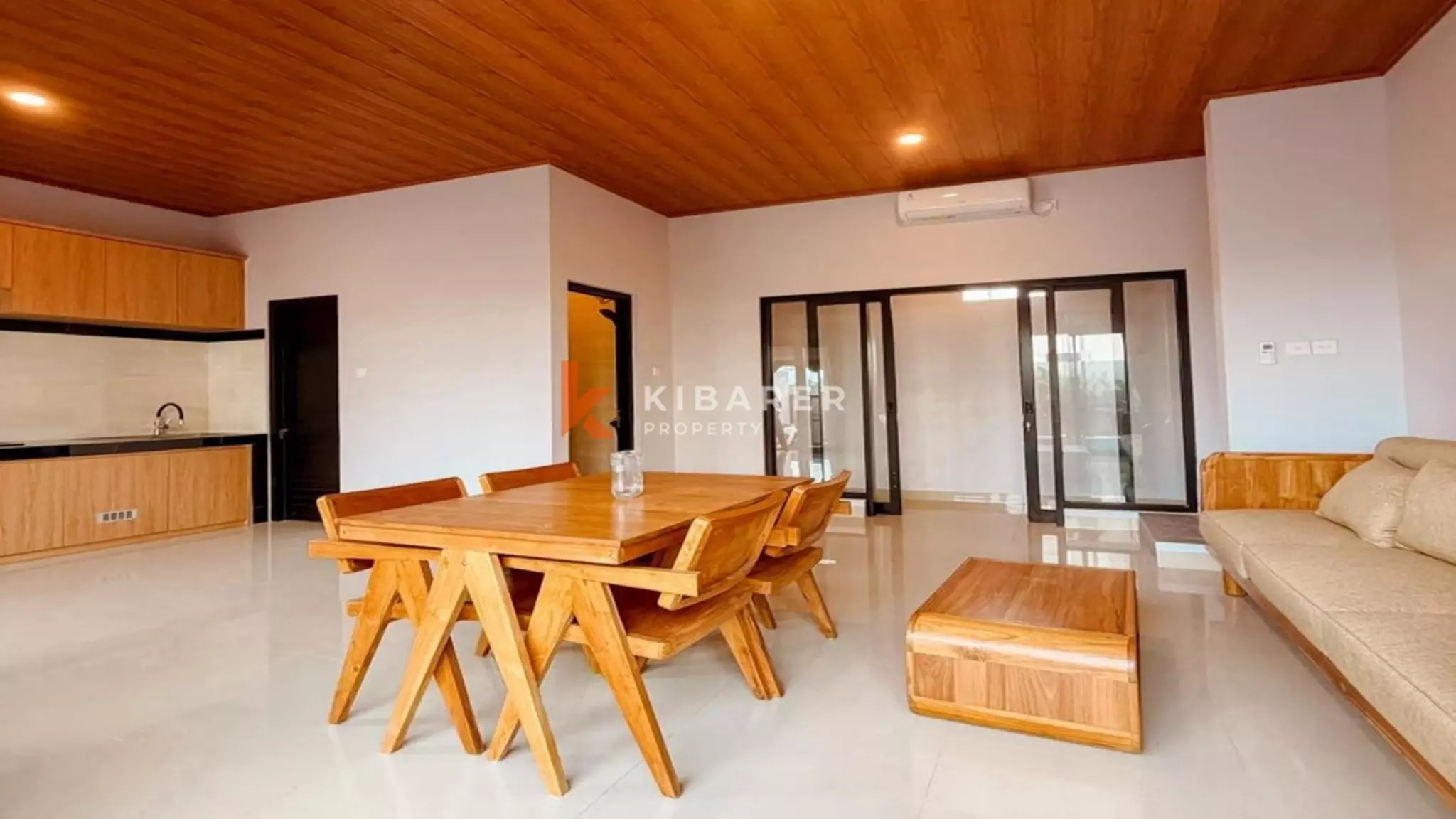 Inviting Two-Bedroom Semi Furnished Villa with Enclosed Living in Mengwi