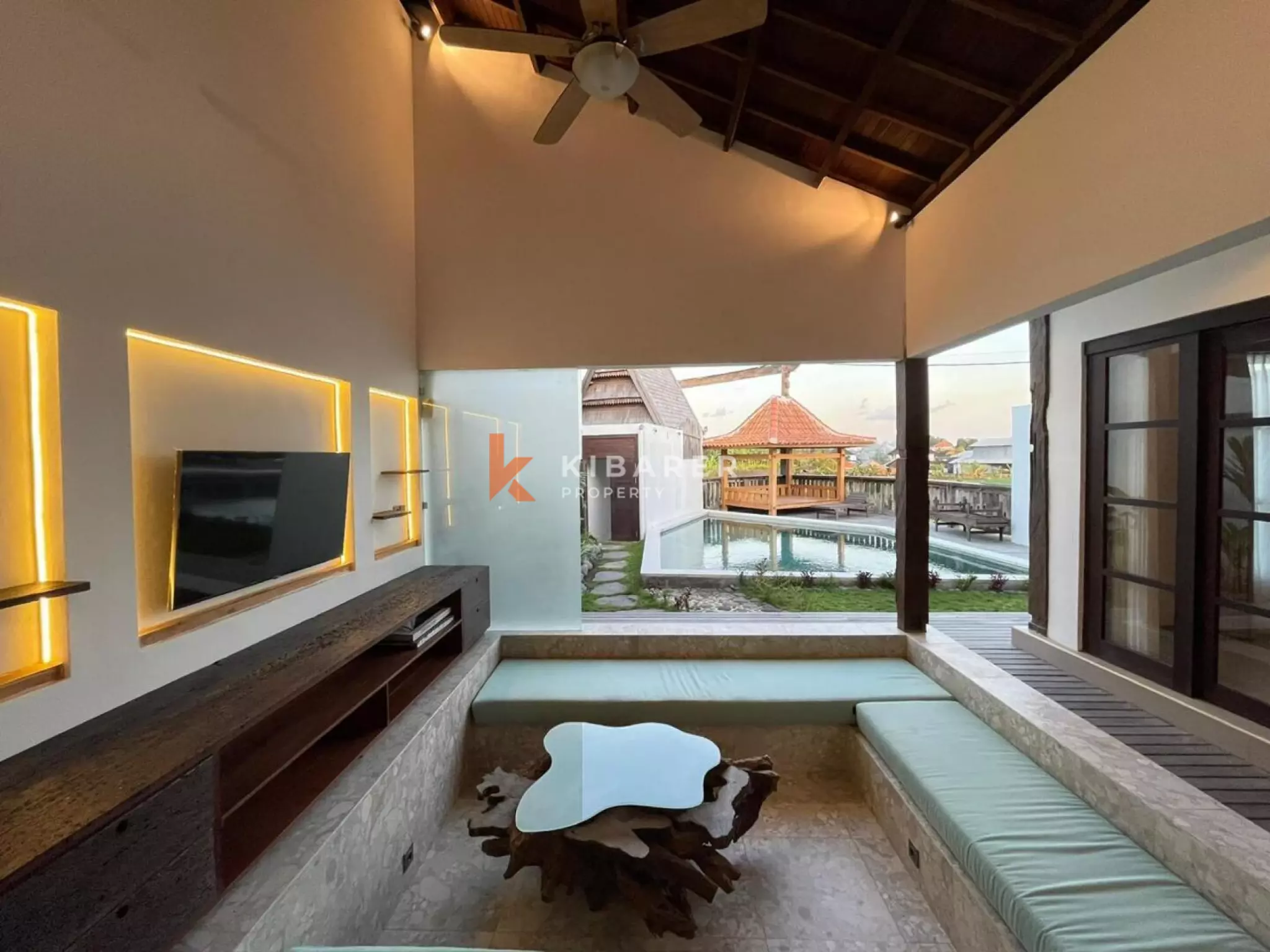 Nature Inspired Three Bedroom Villa with Open Living in Tabanan