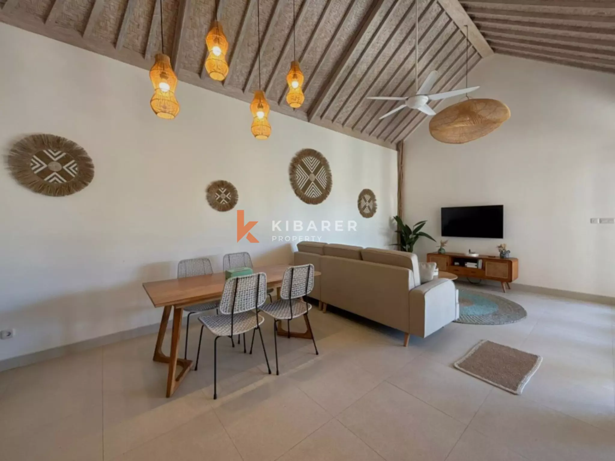 Vila Dua Kamar Tidur Chic Island Escape di Kerobokan