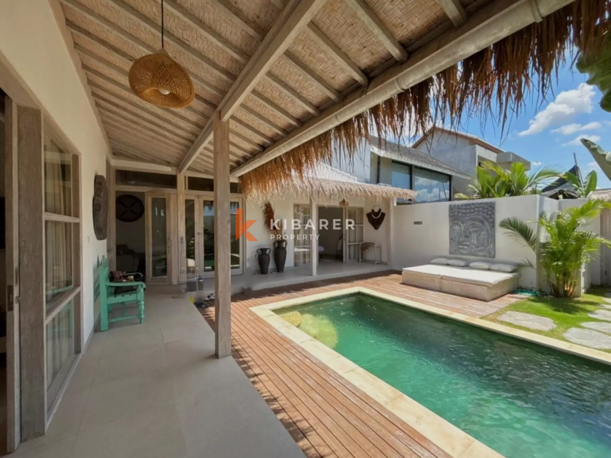 Vila Dua Kamar Tidur Chic Island Escape di Kerobokan