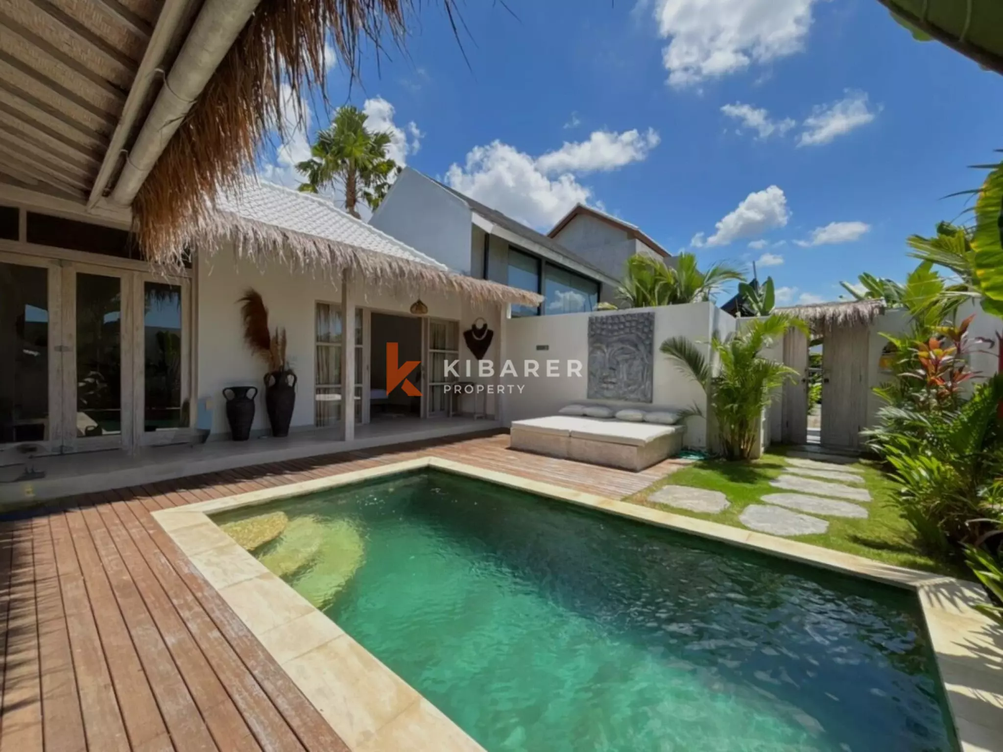 Vila Dua Kamar Tidur Chic Island Escape di Kerobokan