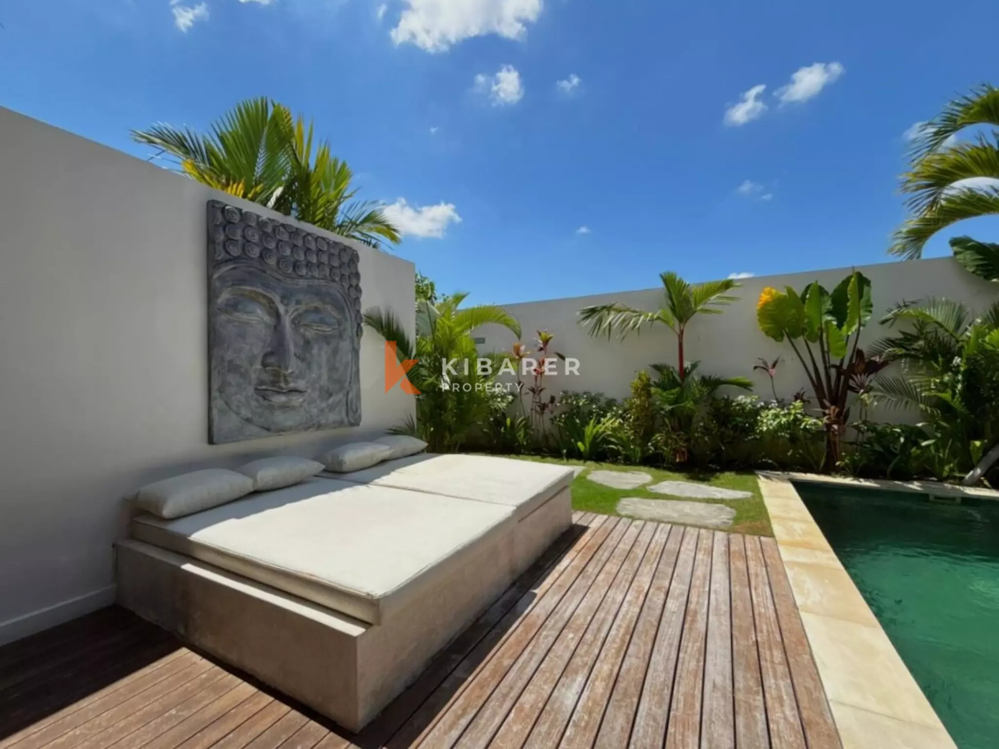 Vila Dua Kamar Tidur Chic Island Escape di Kerobokan