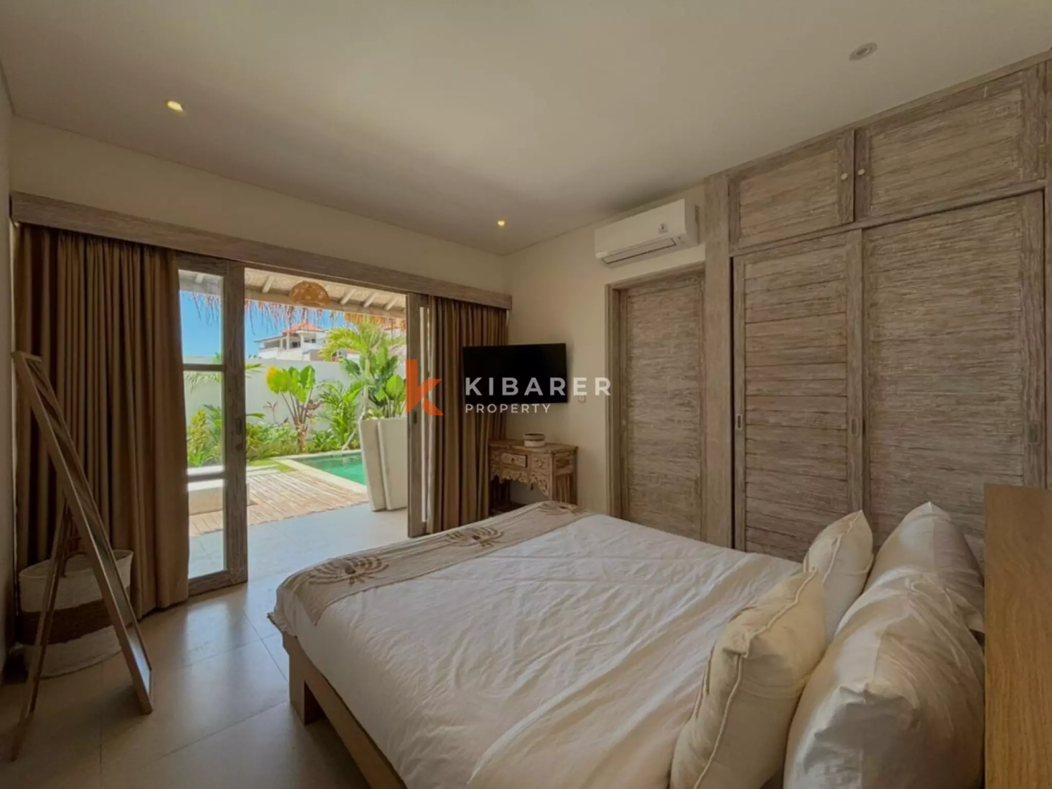 Vila Dua Kamar Tidur Chic Island Escape di Kerobokan