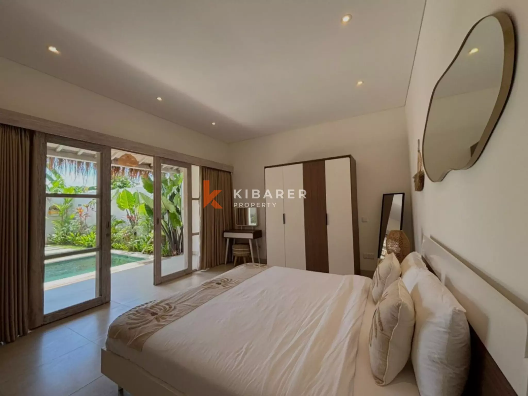 Vila Dua Kamar Tidur Chic Island Escape di Kerobokan