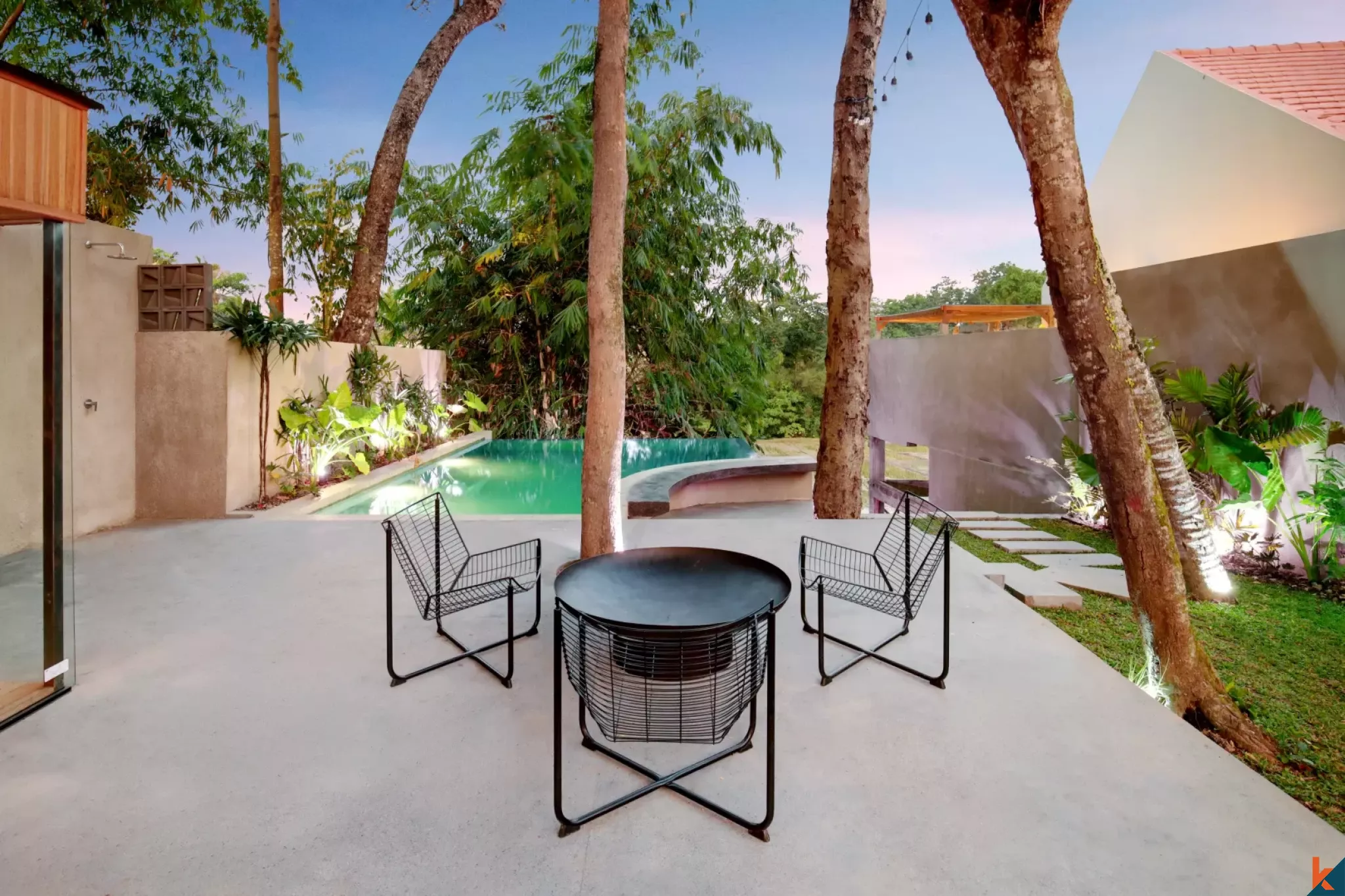 Vila modern untuk disewakan yang terletak di Ubud yang indah