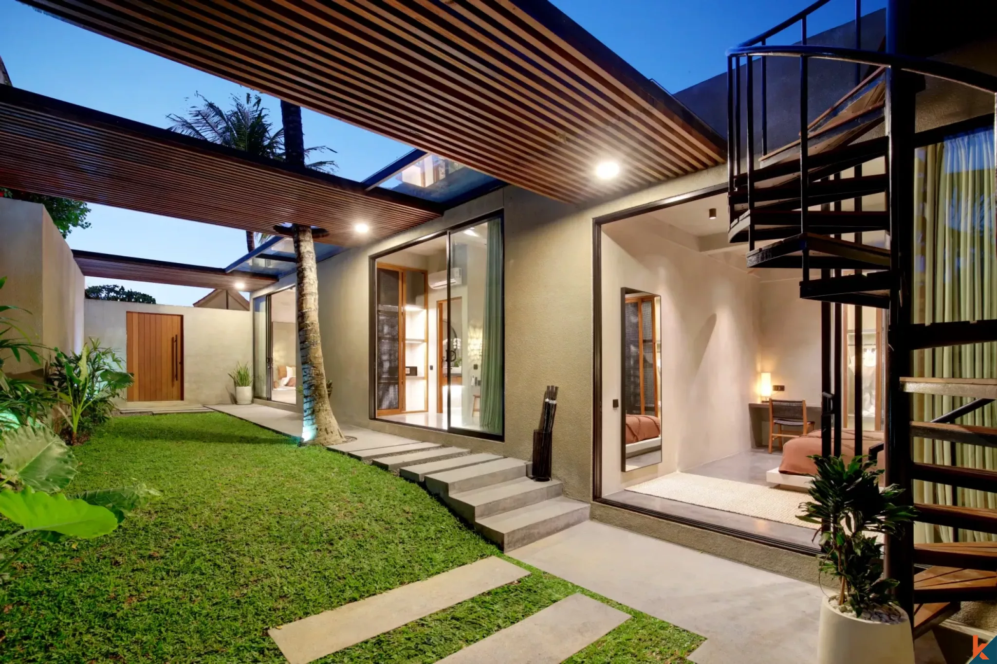Vila modern untuk disewakan yang terletak di Ubud yang indah
