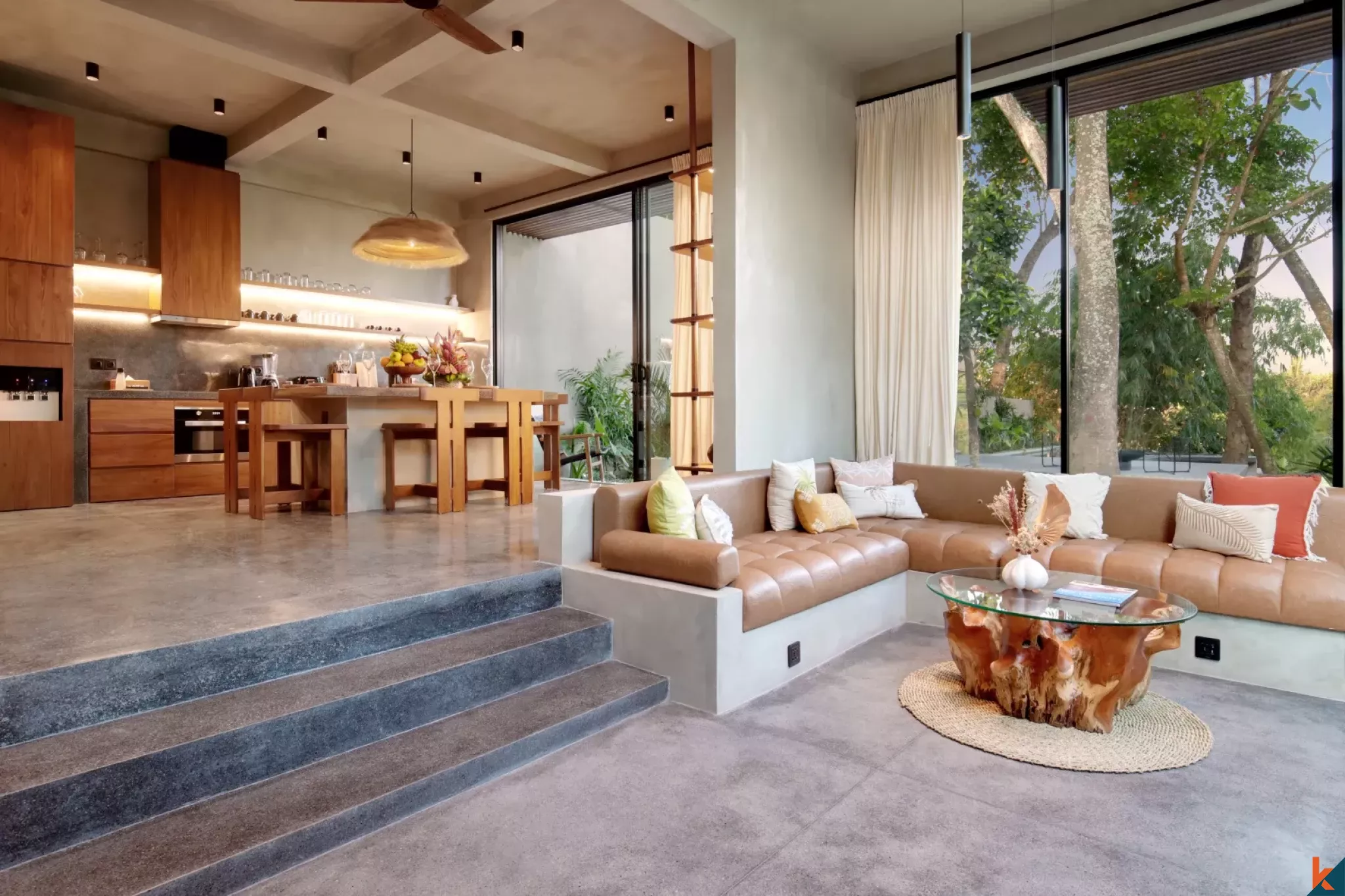 Vila modern untuk disewakan yang terletak di Ubud yang indah
