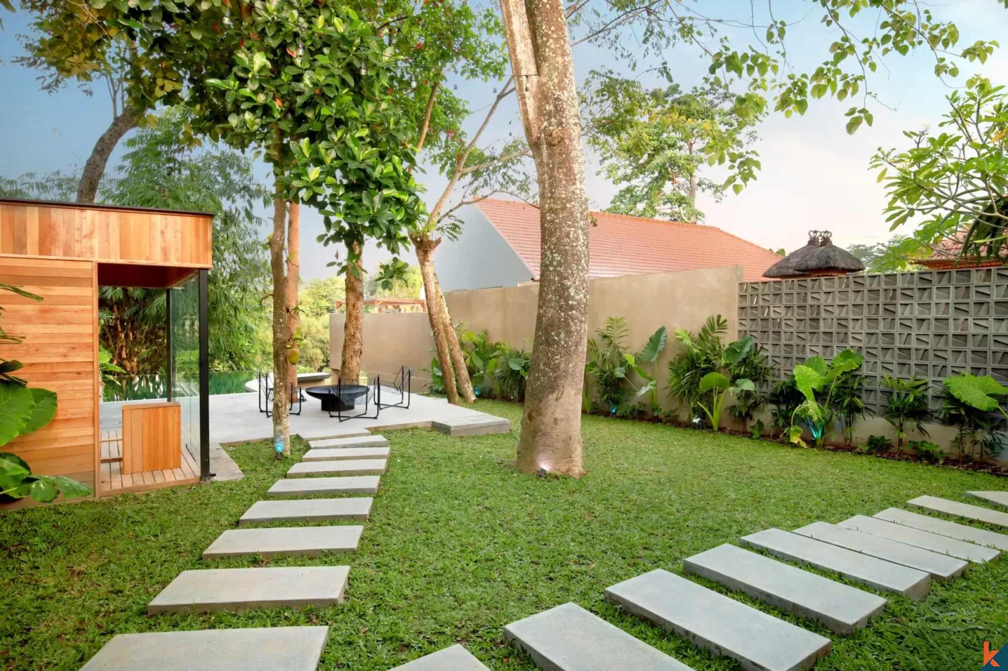 Vila modern untuk disewakan yang terletak di Ubud yang indah