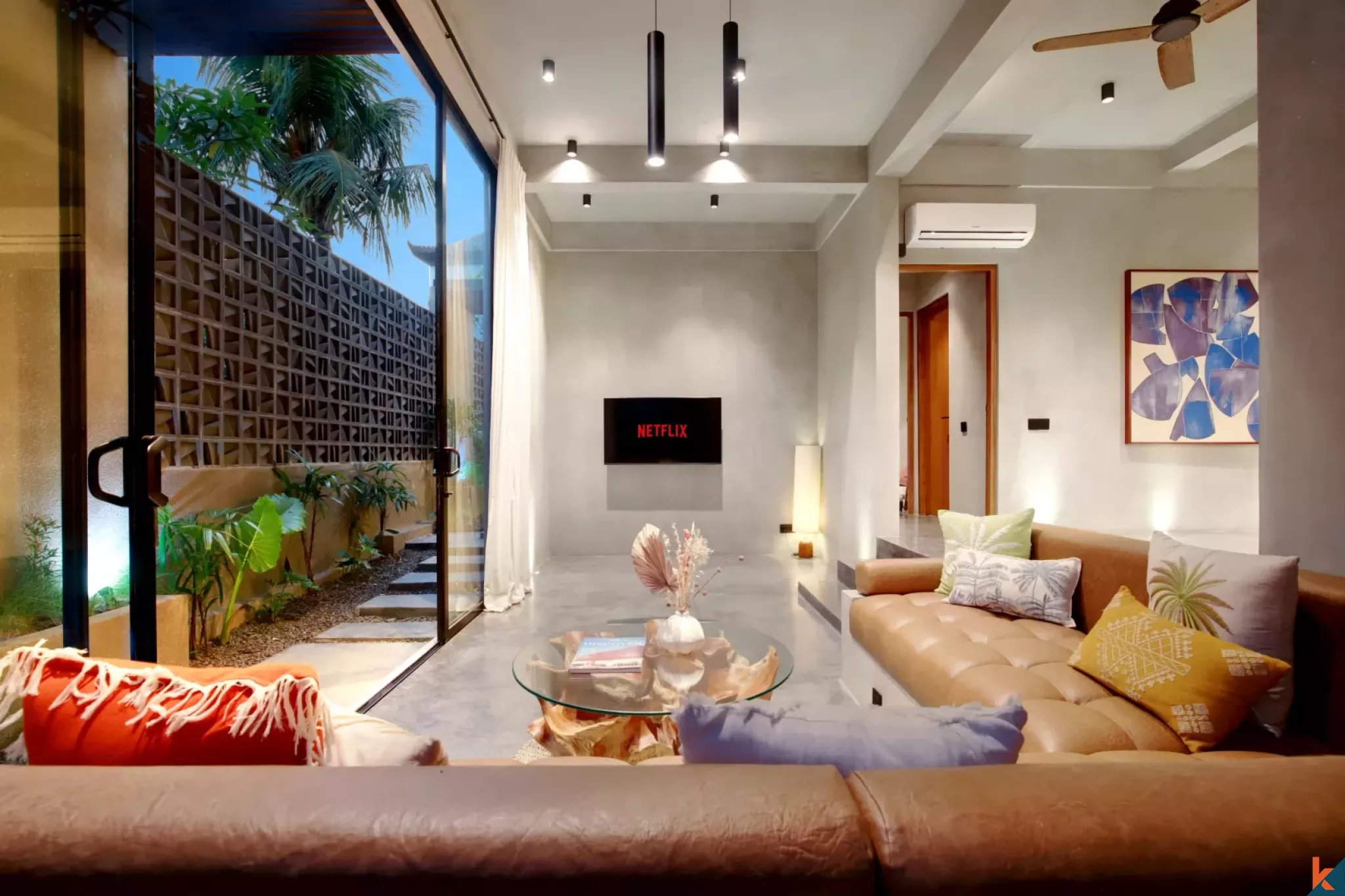 Vila modern untuk disewakan yang terletak di Ubud yang indah