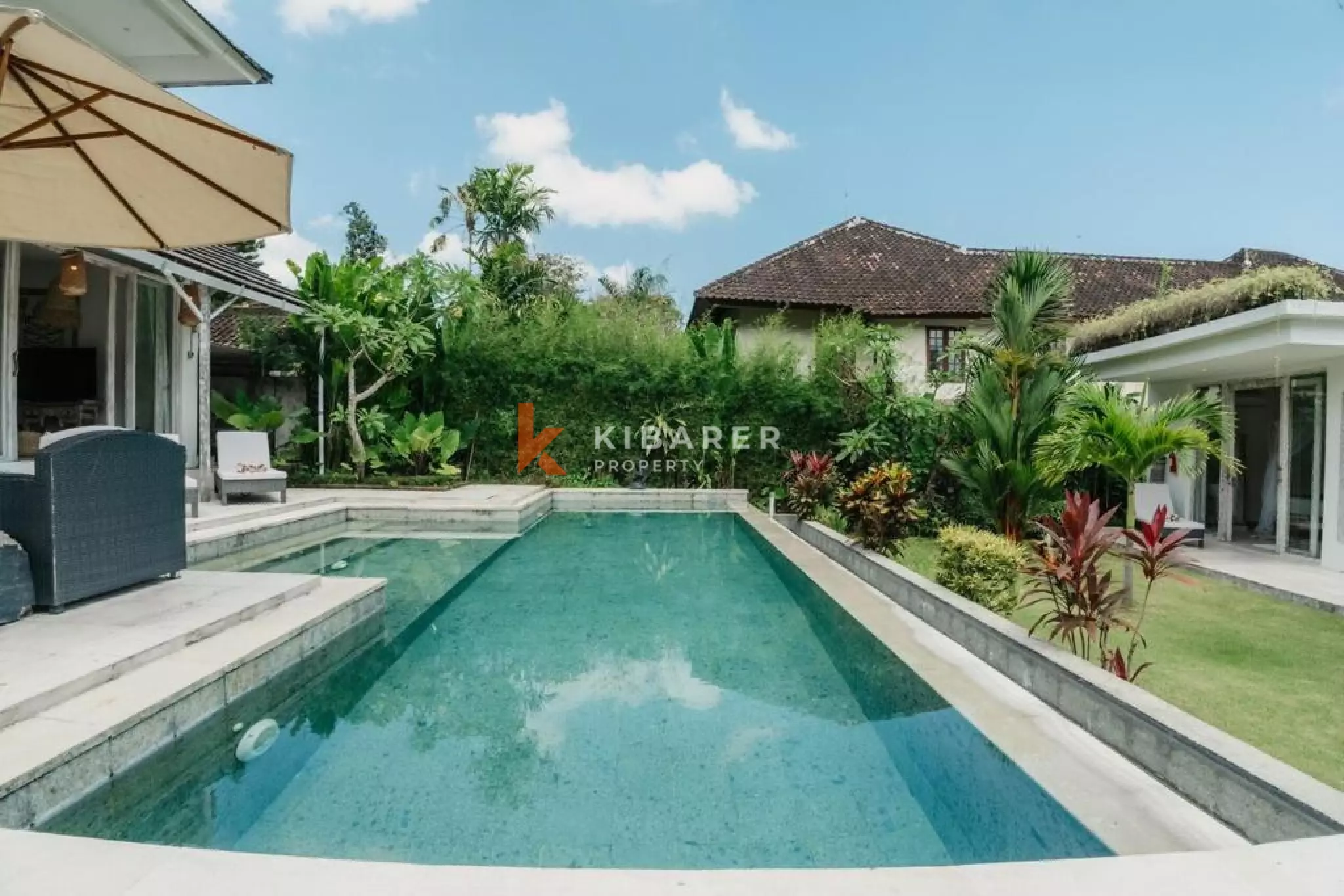 Spacious Four-Bedroom Villa with Large Pool in Tranquil Uma
