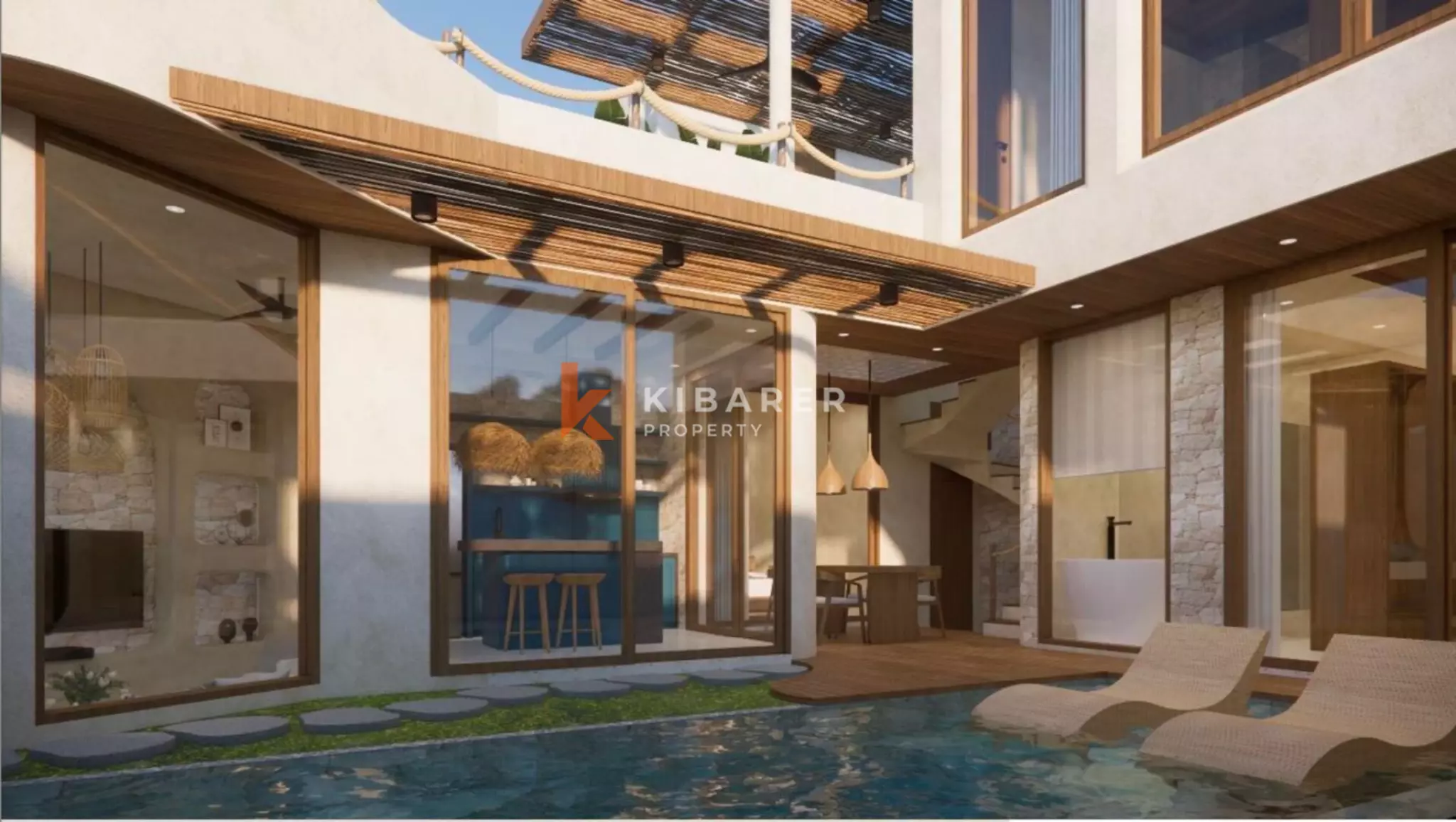 Captivating Five Bedroom Rooftop Villa in Jimbaran