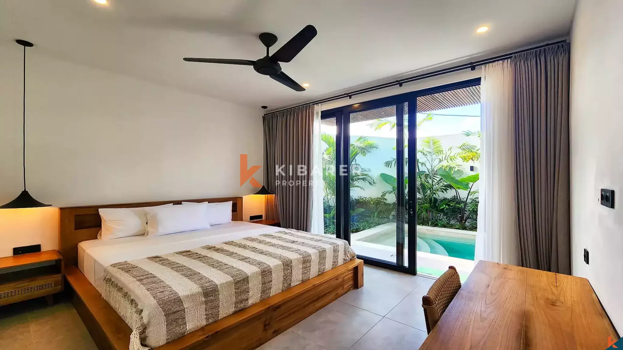 Contemporary Tropical Two-Bedroom Villa with Private Pool in Prime Batu Bolong