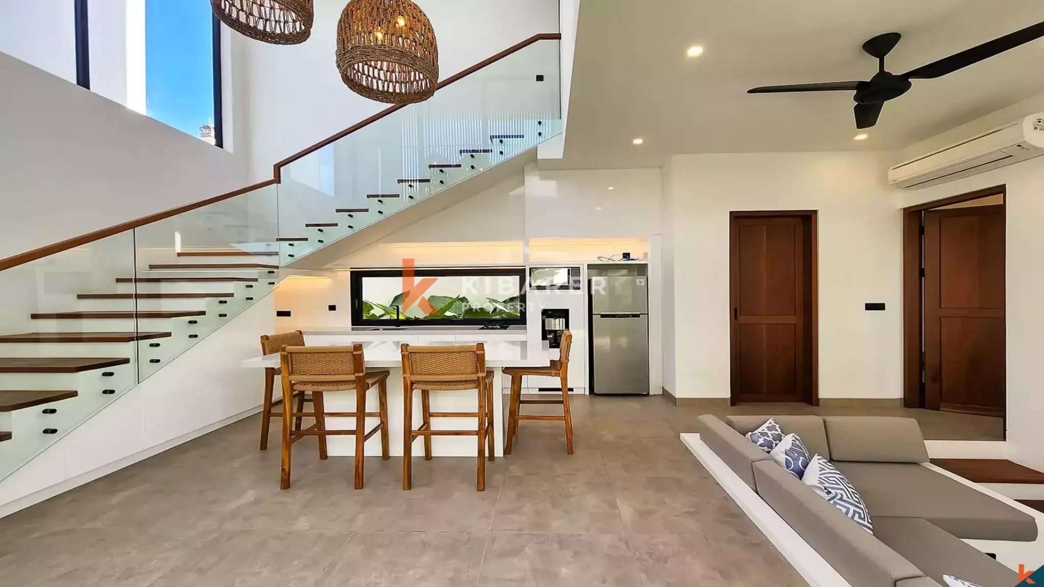 Contemporary Tropical Two-Bedroom Villa with Private Pool in Prime Batu Bolong