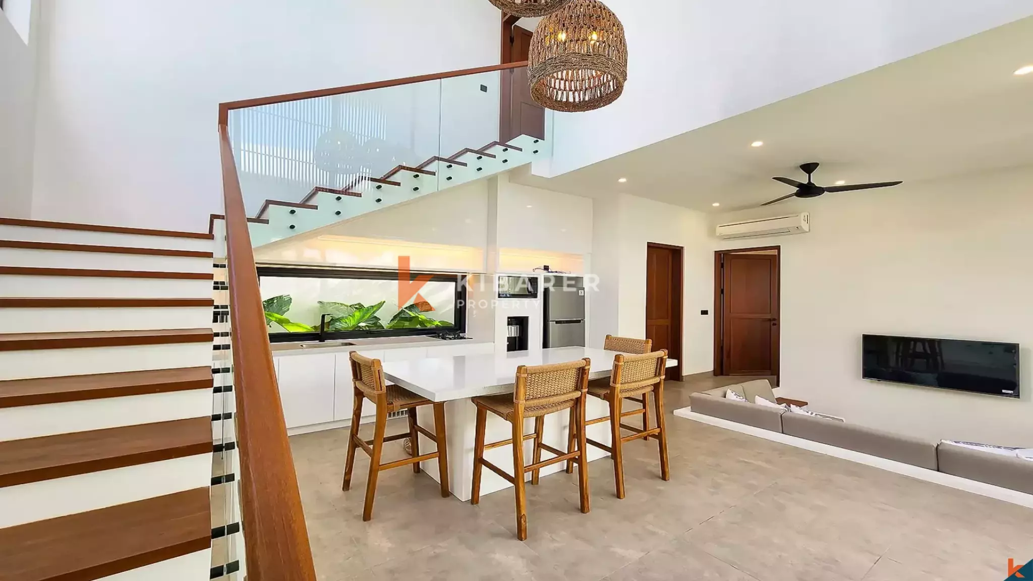 Contemporary Tropical Two-Bedroom Villa with Private Pool in Prime Batu Bolong