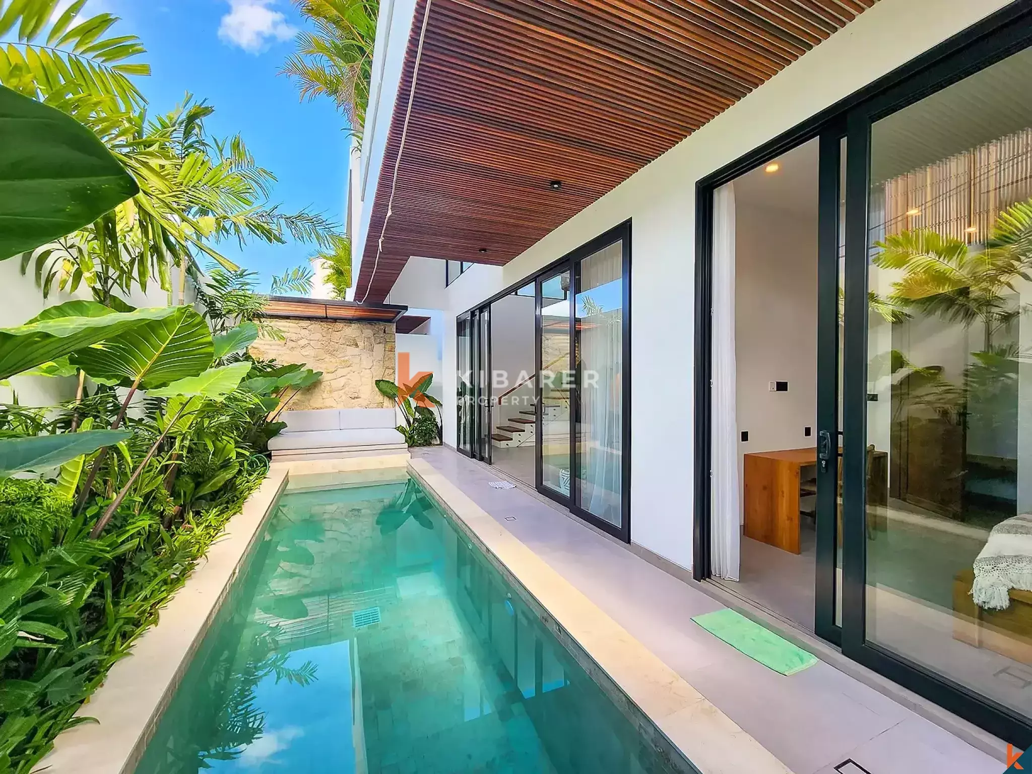 Contemporary Tropical Two-Bedroom Villa with Private Pool in Prime Batu Bolong