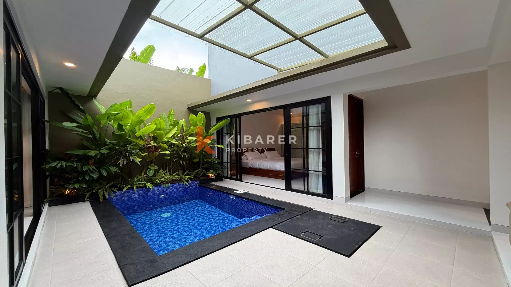 Minimalist Modern Two-Bedrooms Villa with Flexible Living in Kerobokan