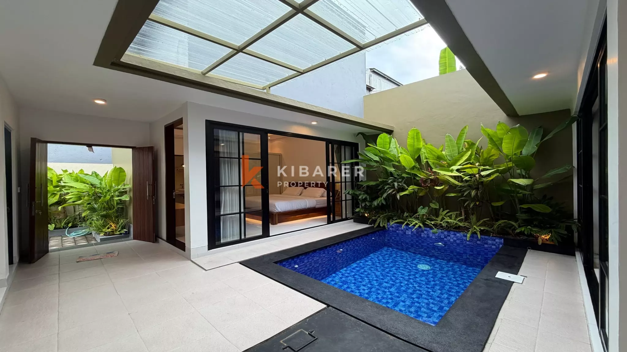 Minimalist Modern Two-Bedrooms Villa with Flexible Living in Kerobokan