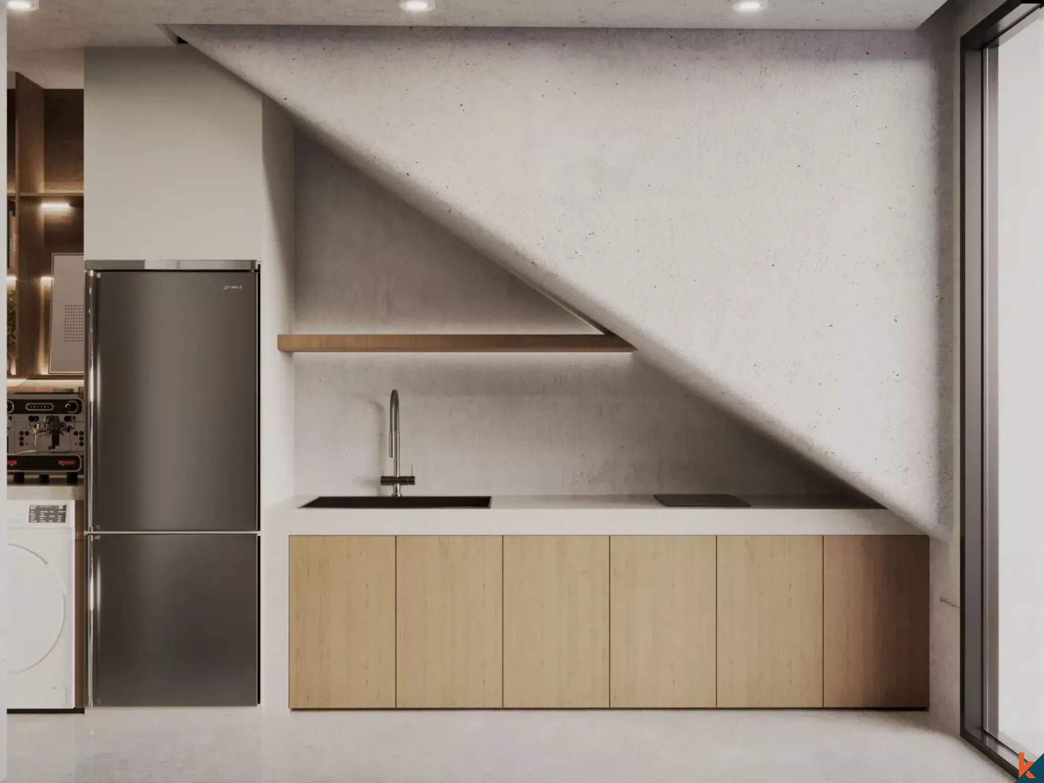 Apartemen Satu Kamar Tidur Elegan untuk Disewa di Cepaka