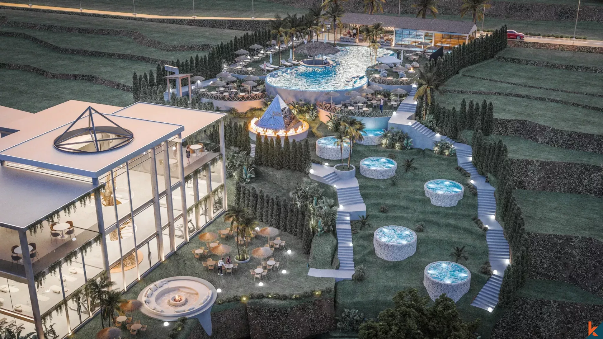 Apartemen Loft Satu Kamar Tidur yang Chic untuk Disewa di Cepaka yang Tenang