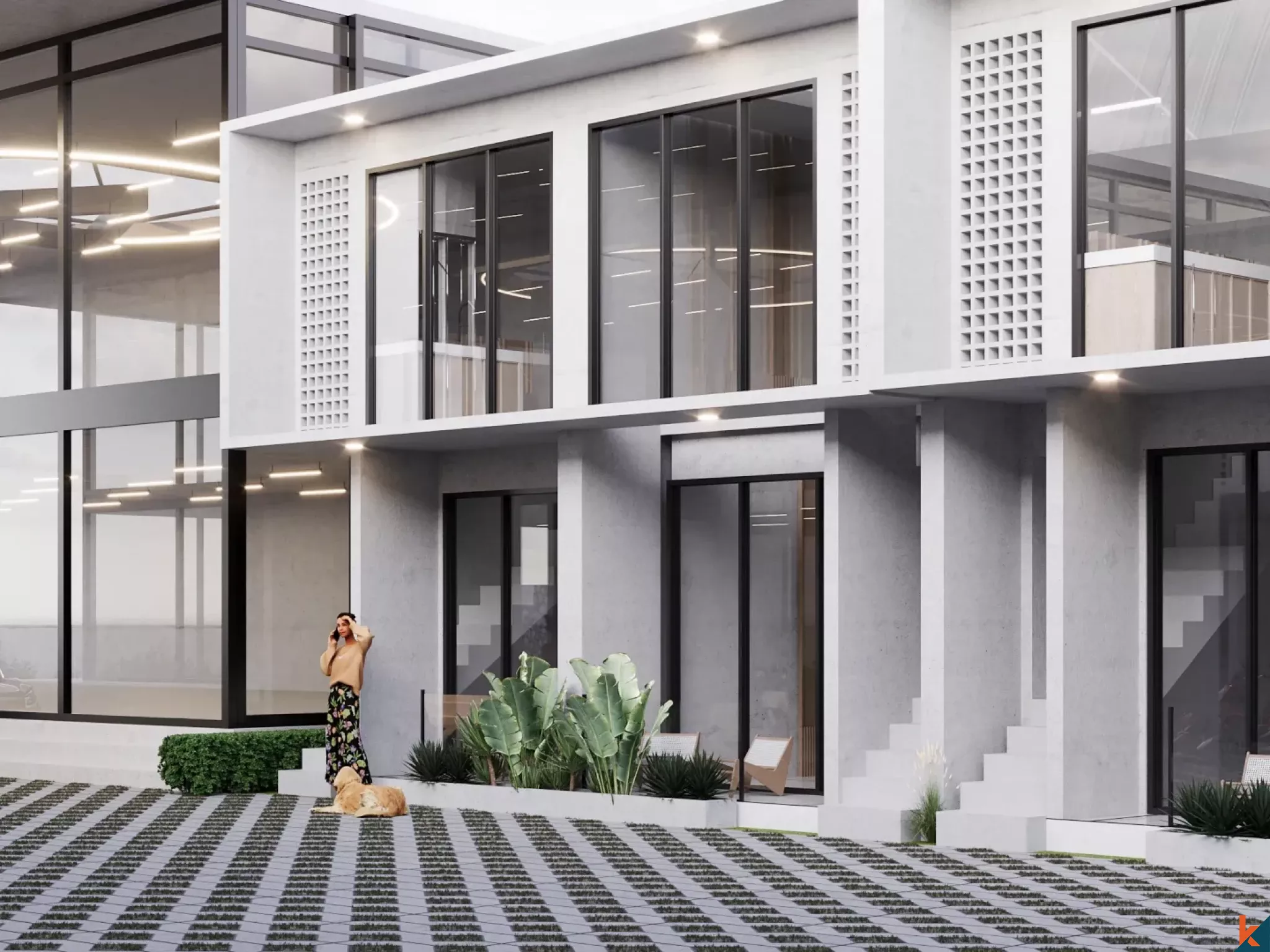 Apartemen Loft Satu Kamar Tidur yang Chic untuk Disewa di Cepaka yang Tenang