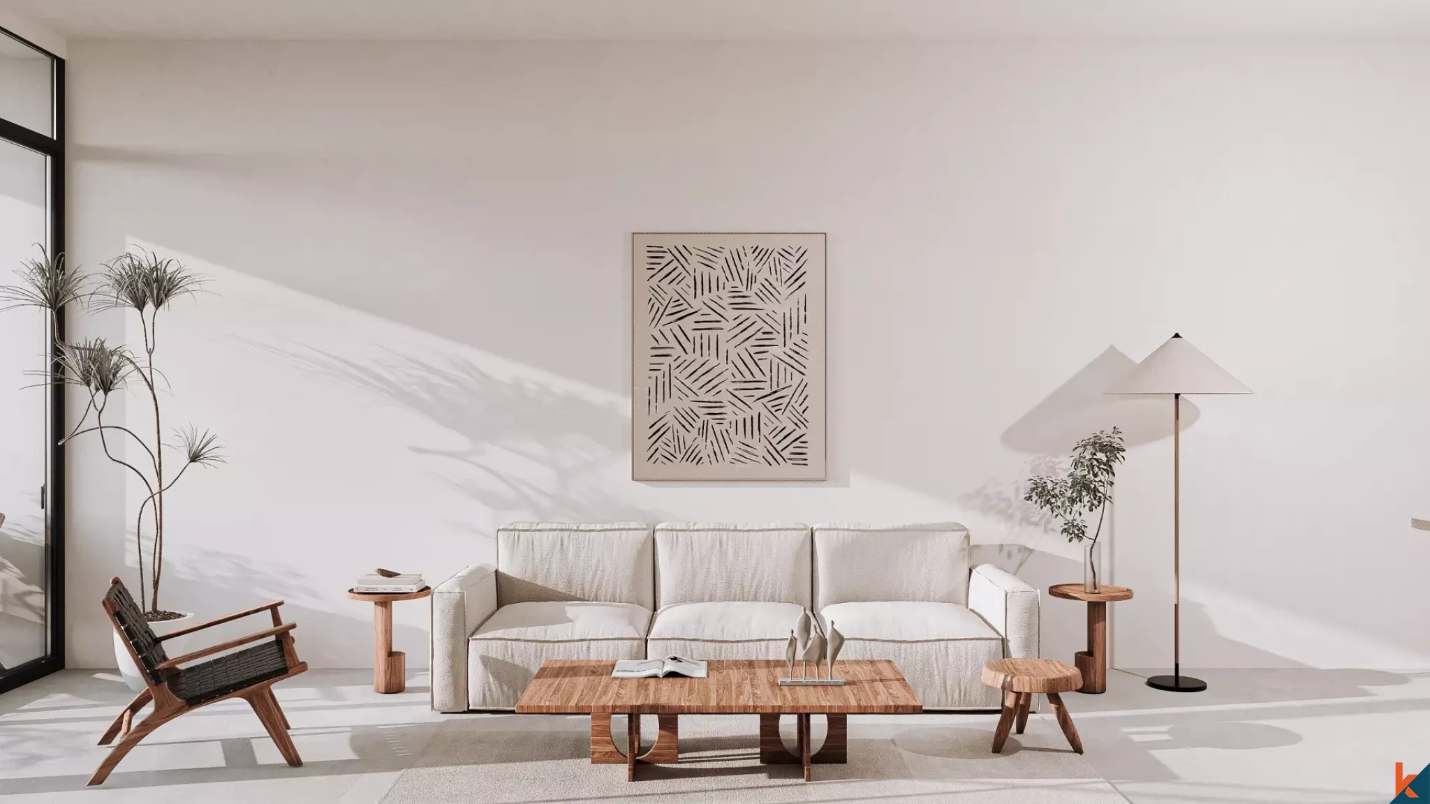 Apartemen Loft Satu Kamar Tidur yang Chic untuk Disewa di Cepaka yang Tenang