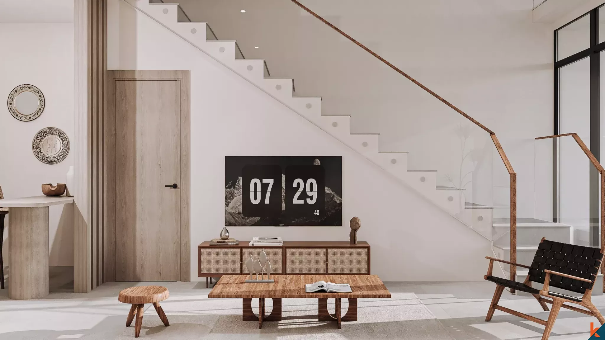 Apartemen Loft Satu Kamar Tidur yang Chic untuk Disewa di Cepaka yang Tenang