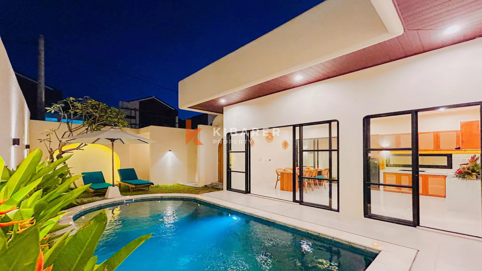 Modern Tropical Two-Bedroom Villa with Private Pool in Prime Sanur Location