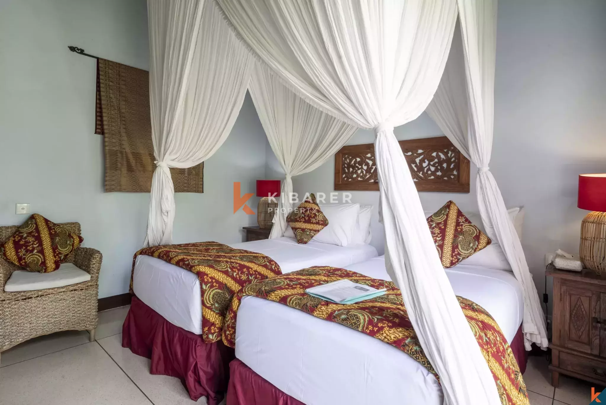 Villa Tropis Tiga Kamar Tidur yang Tenang di Jantung Pererenan