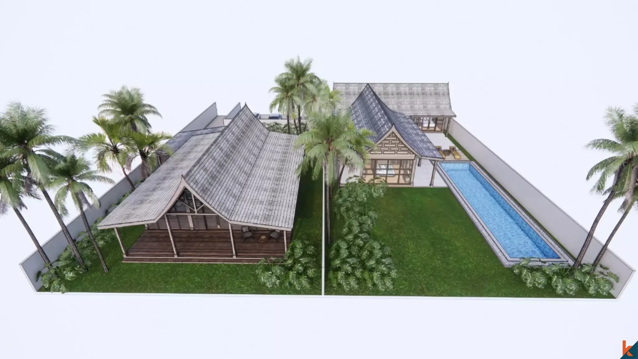 Rare terrain en bord de mer, en bail emphytéotique de longue durée, à Pantai Bonian - Tabanan