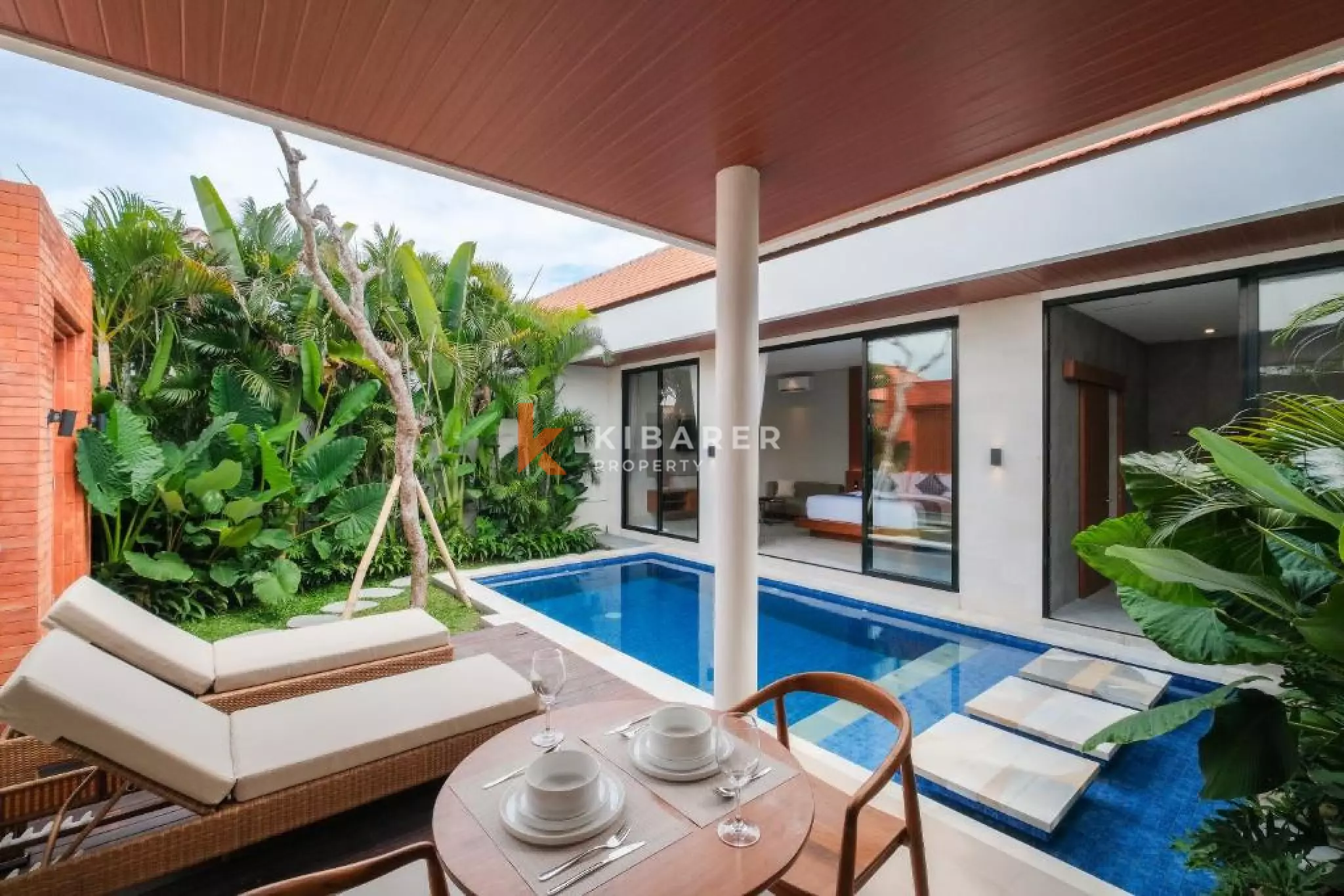 Modern Beachside One Villa with Private Pool in Seseh