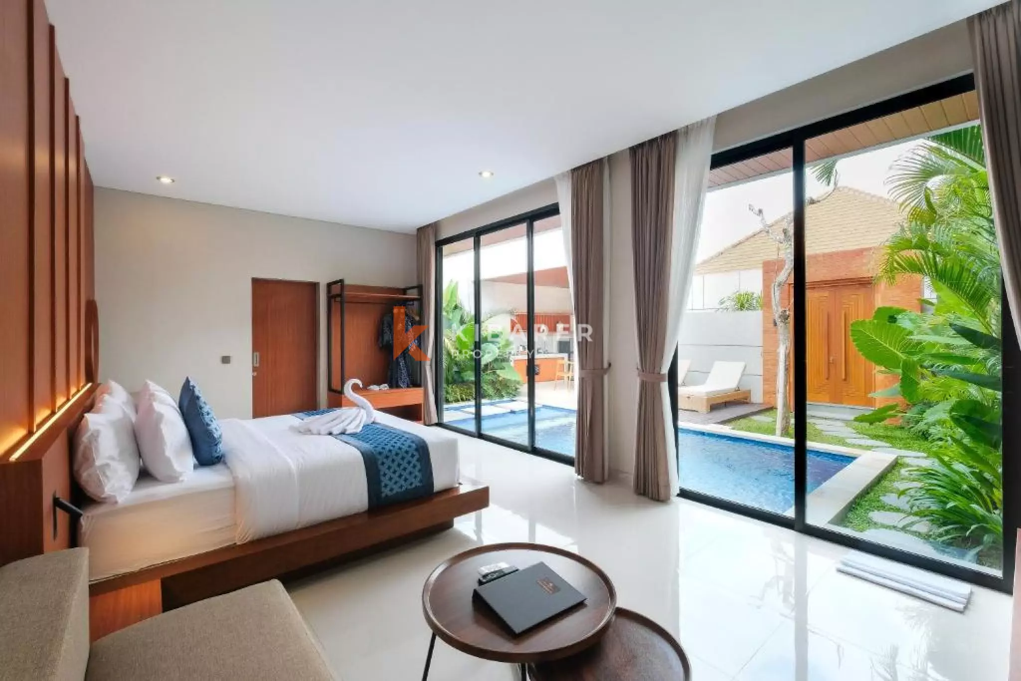 Modern Beachside One Villa with Private Pool in Seseh