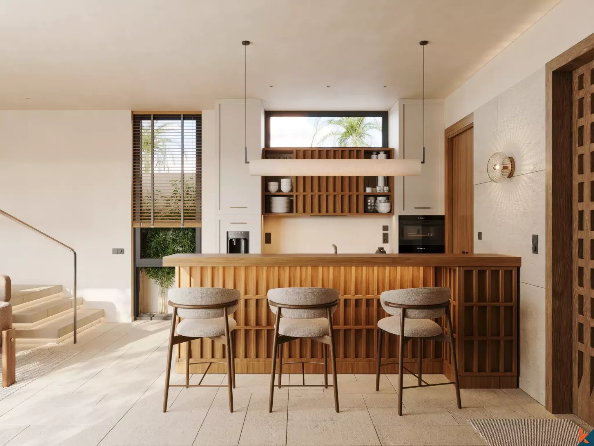 Three Bedroom Zen-Inspired Luxury Villa with Office for Lease in Kedungu (15 Months to Complete)