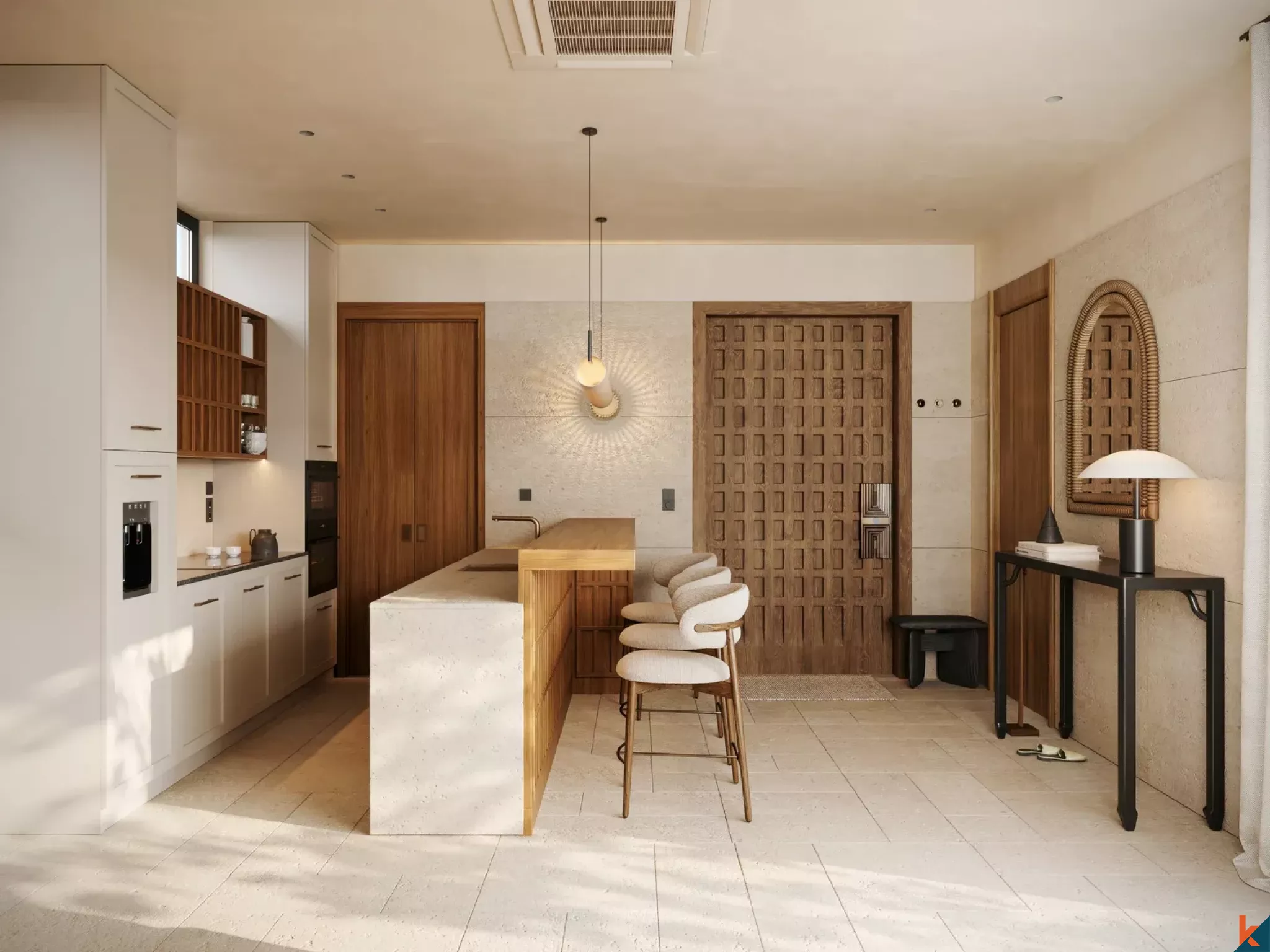 Three Bedroom Zen-Inspired Luxury Villa with Office for Lease in Kedungu (15 Months to Complete)