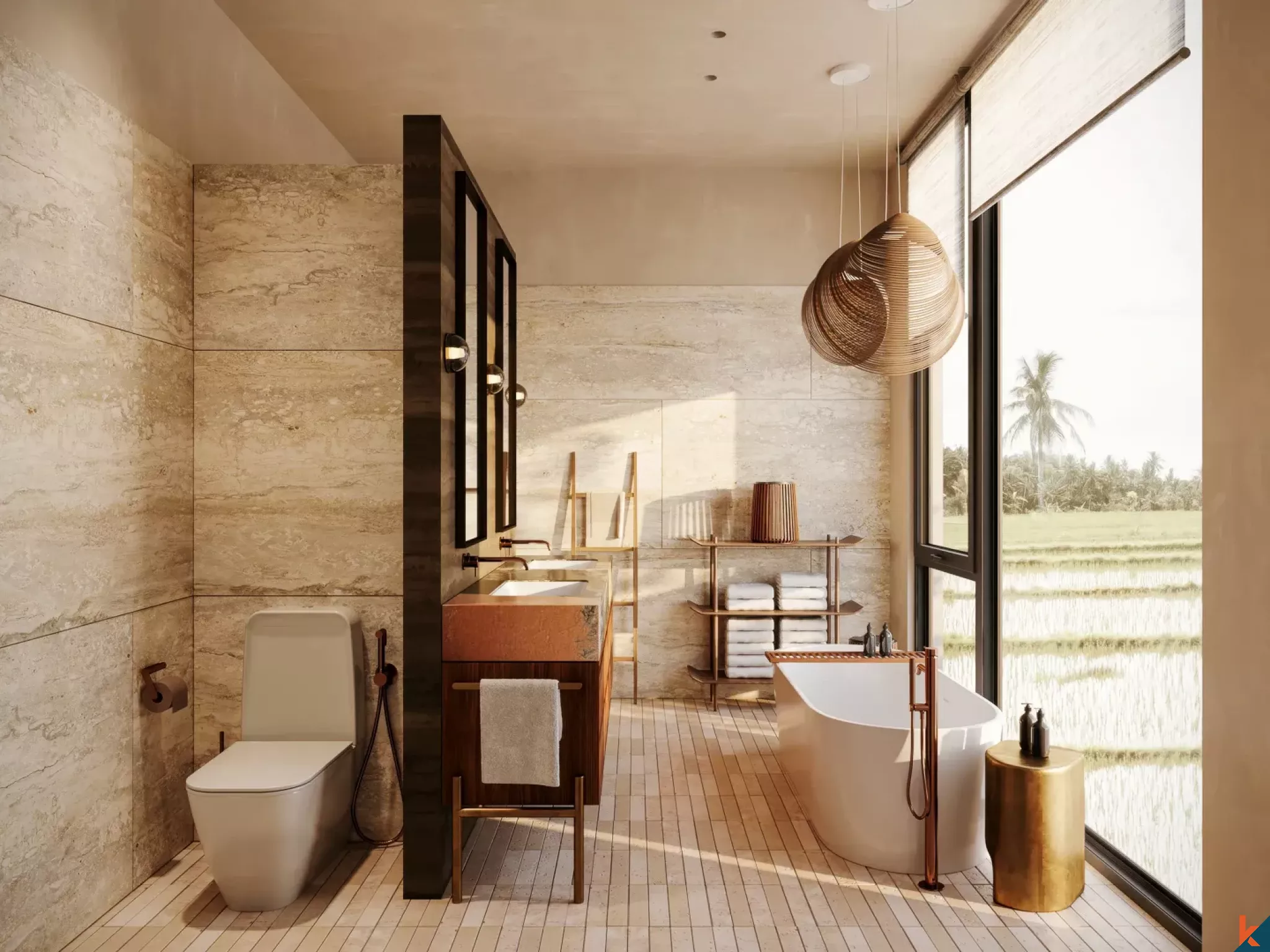 Three Bedroom Zen-Inspired Luxury Villa with Office for Lease in Kedungu (15 Months to Complete)