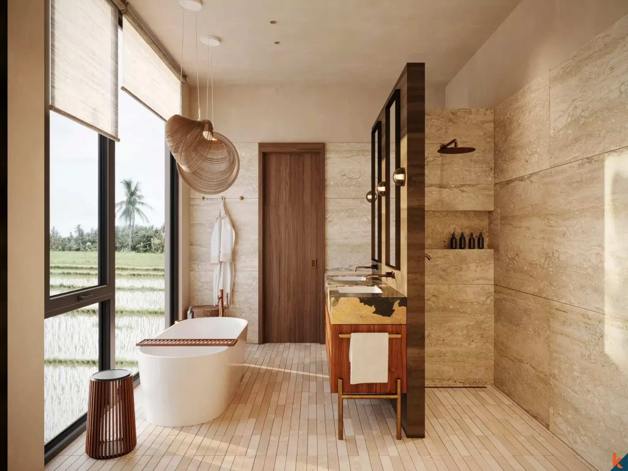 Three Bedroom Zen-Inspired Luxury Villa with Office for Lease in Kedungu (15 Months to Complete)