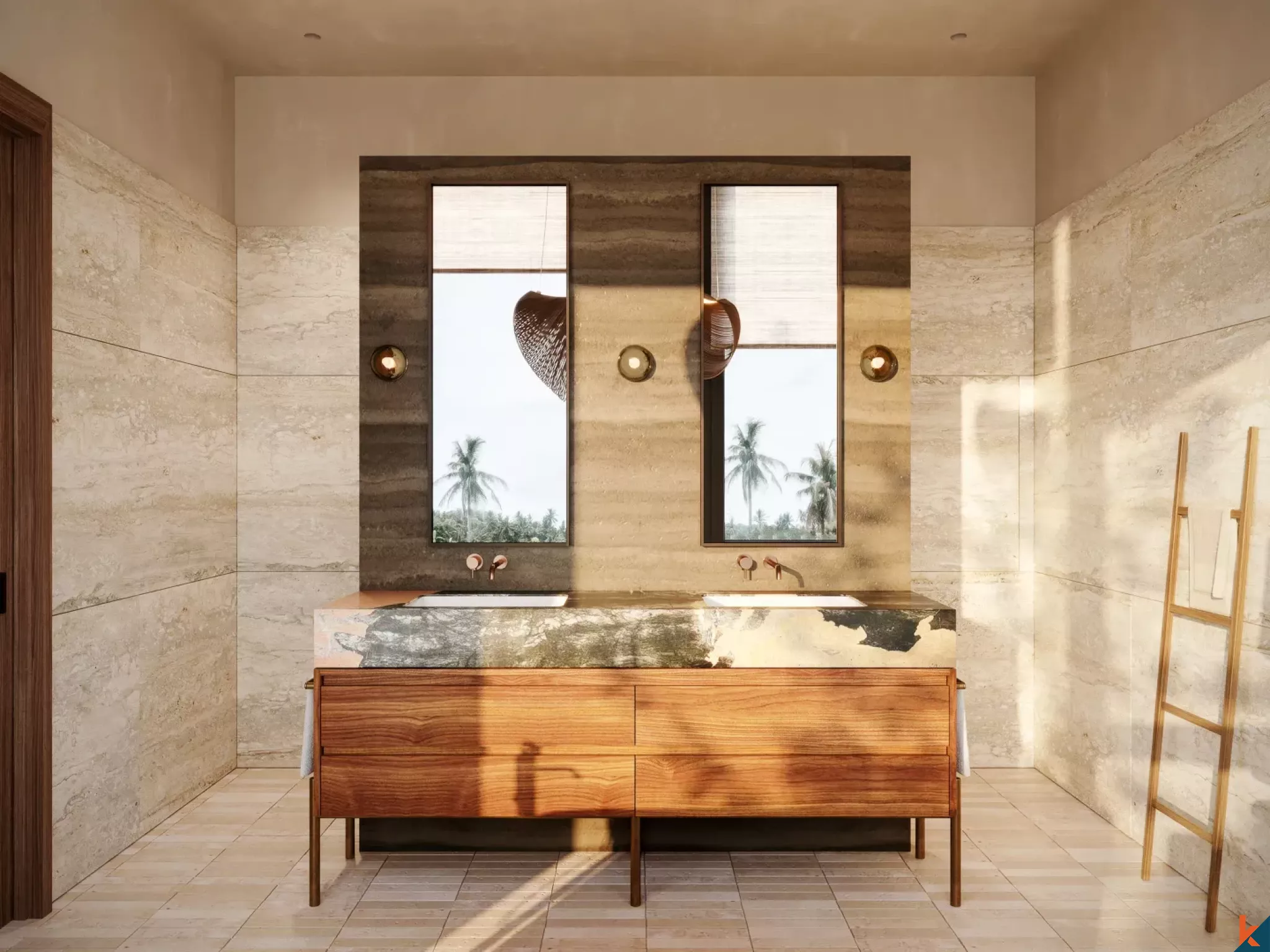 Three Bedroom Zen-Inspired Luxury Villa with Office for Lease in Kedungu (15 Months to Complete)