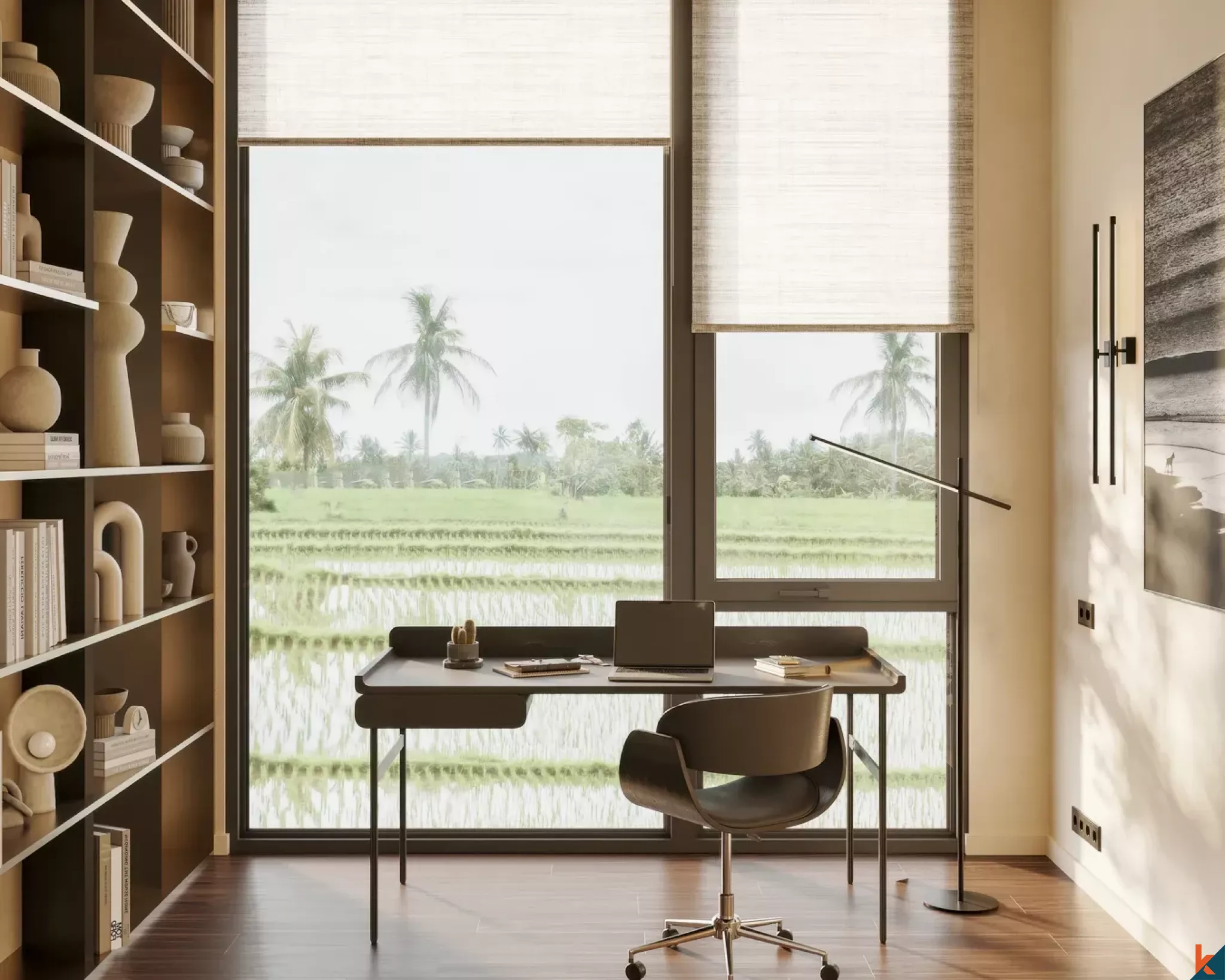 Three Bedroom Zen-Inspired Luxury Villa with Office for Lease in Kedungu (15 Months to Complete)