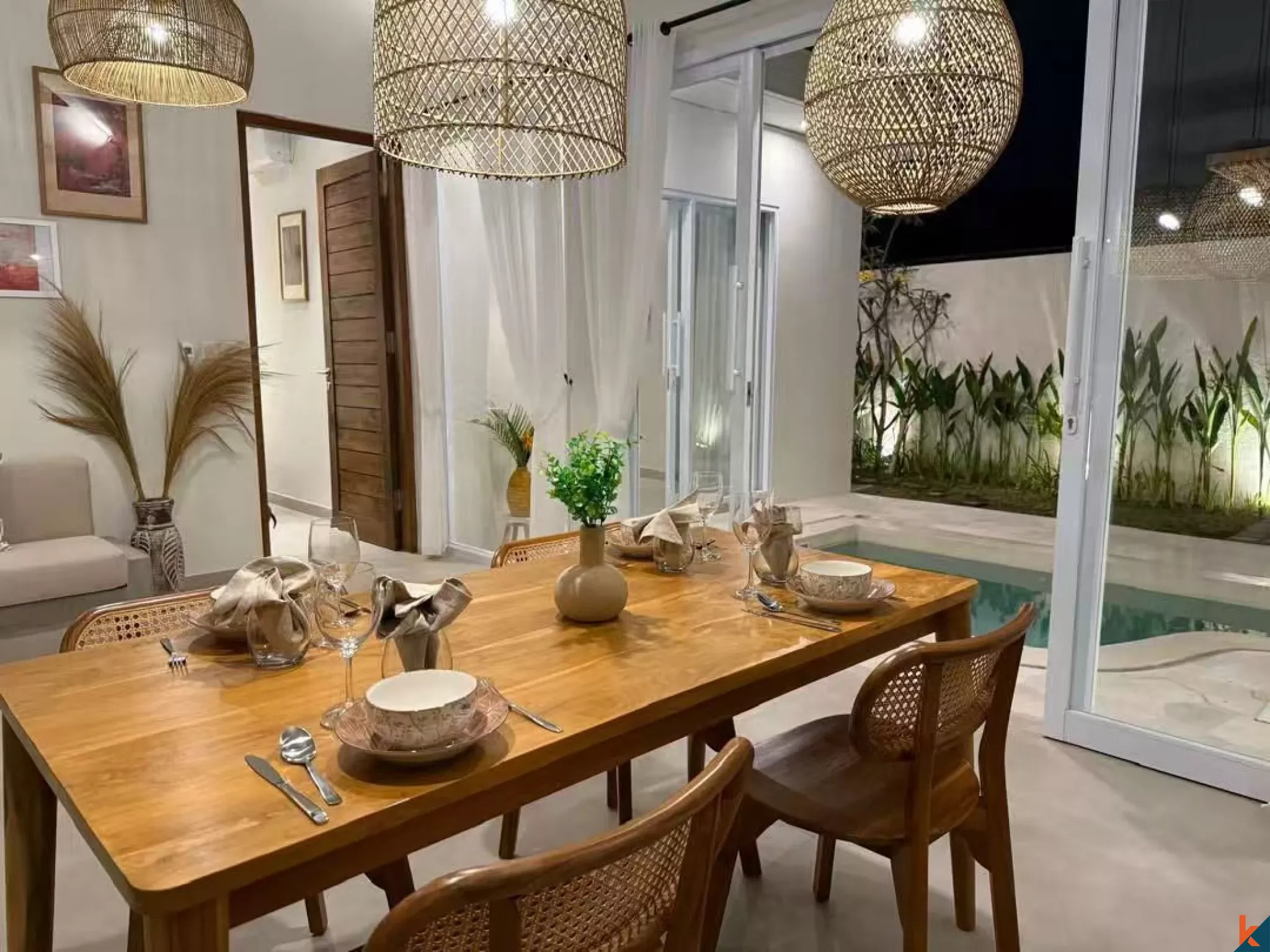 Modern Tropical 2-Bedroom Villa with Private Pool in Peaceful Buduk