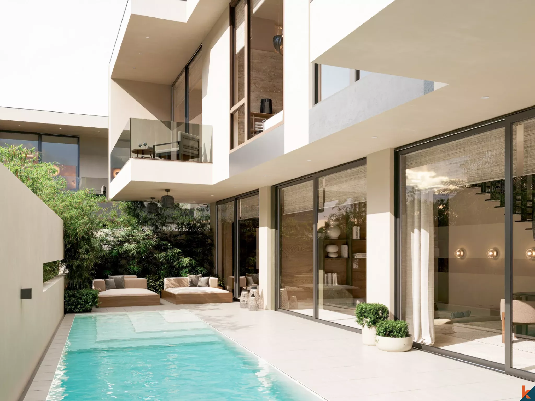 Three Bedroom Zen-Inspired Luxury Villa with Office for Lease in Kedungu (15 Months to Complete)