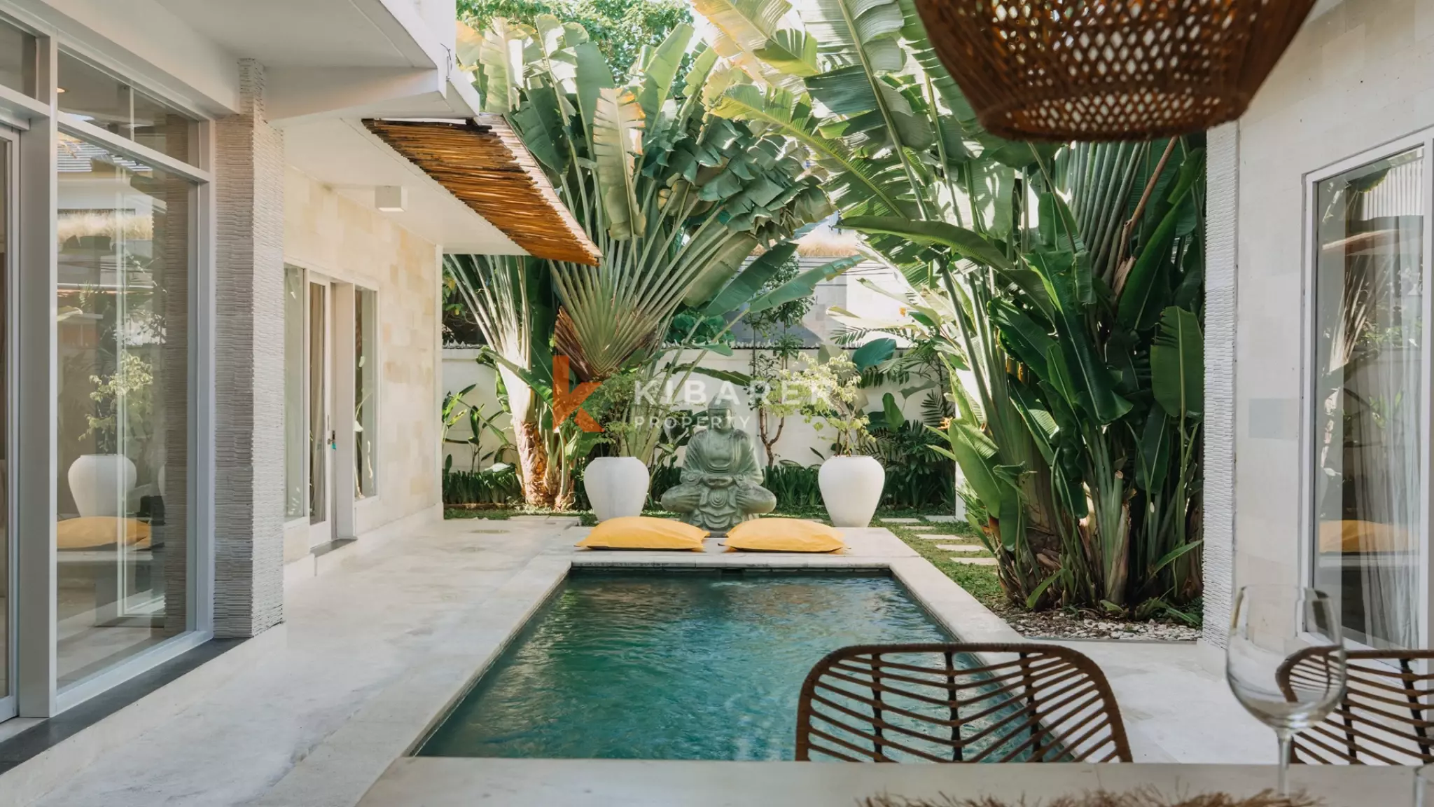 Vila Cantik Tiga Kamar Tidur terletak di daerah Canggu ( akan tersedia pada 2 April 2022 )