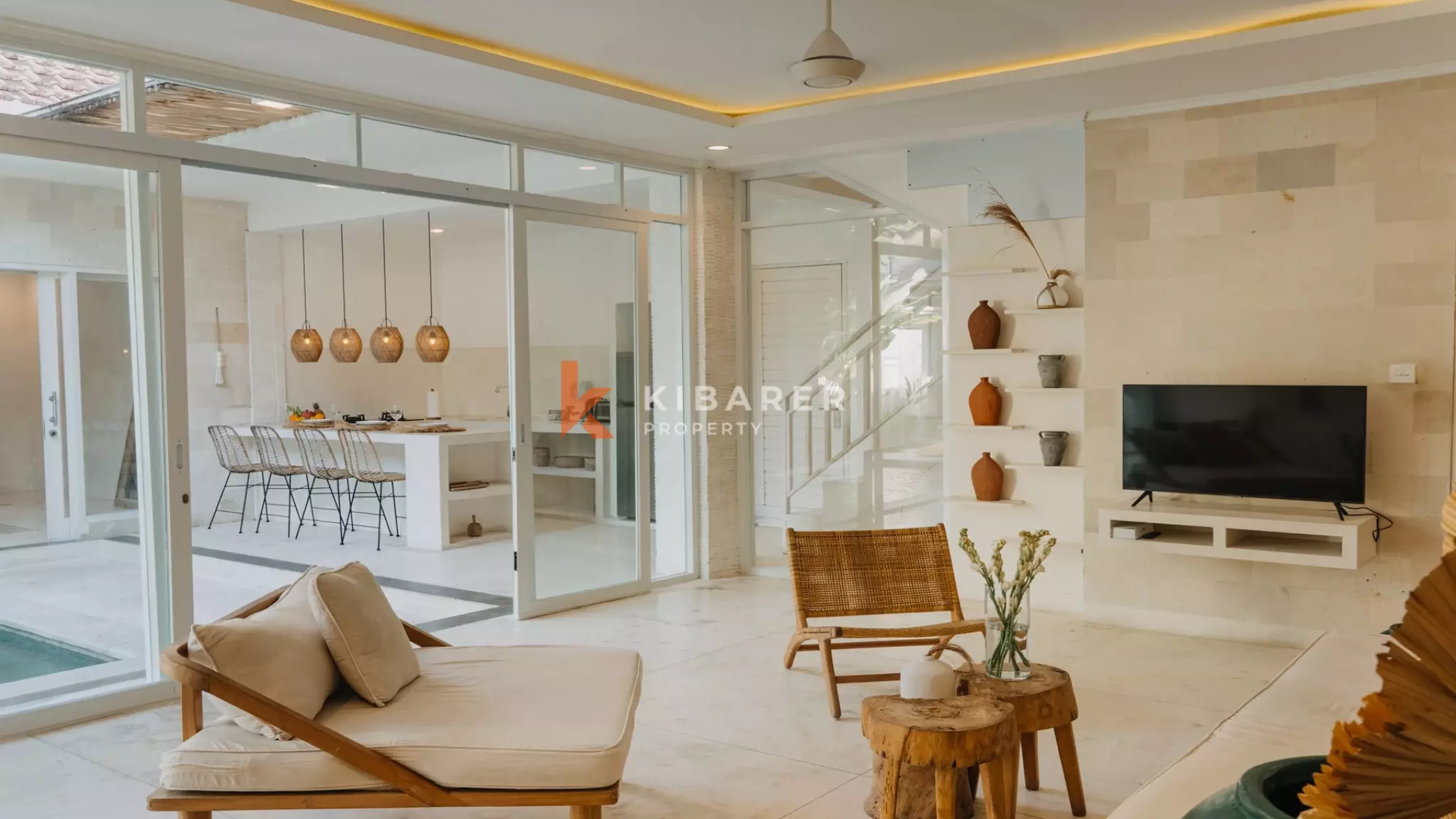 Vila Cantik Tiga Kamar Tidur terletak di daerah Canggu ( akan tersedia pada 2 April 2022 )