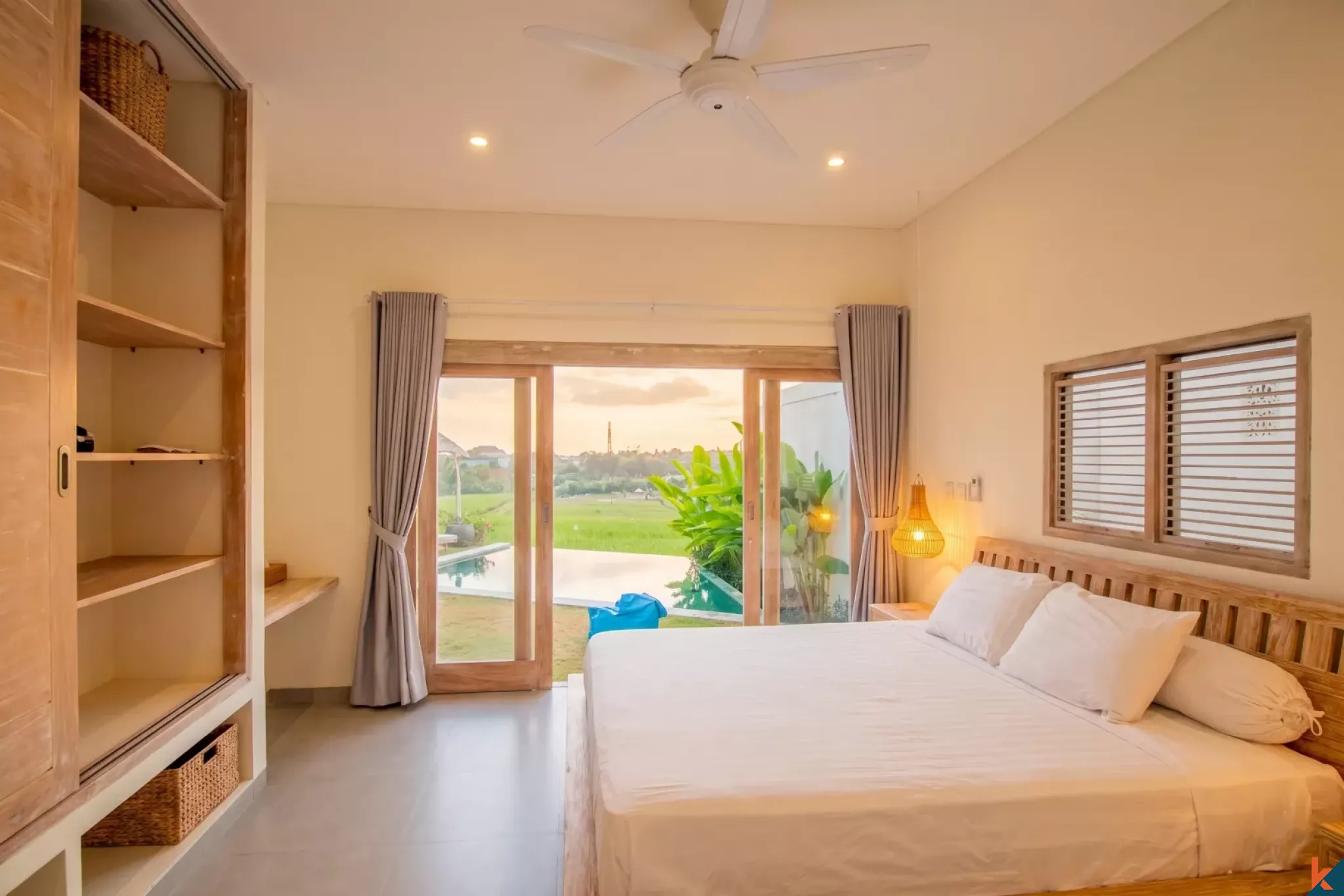 Superbe villa avec vue sur la rizière près de Canggu