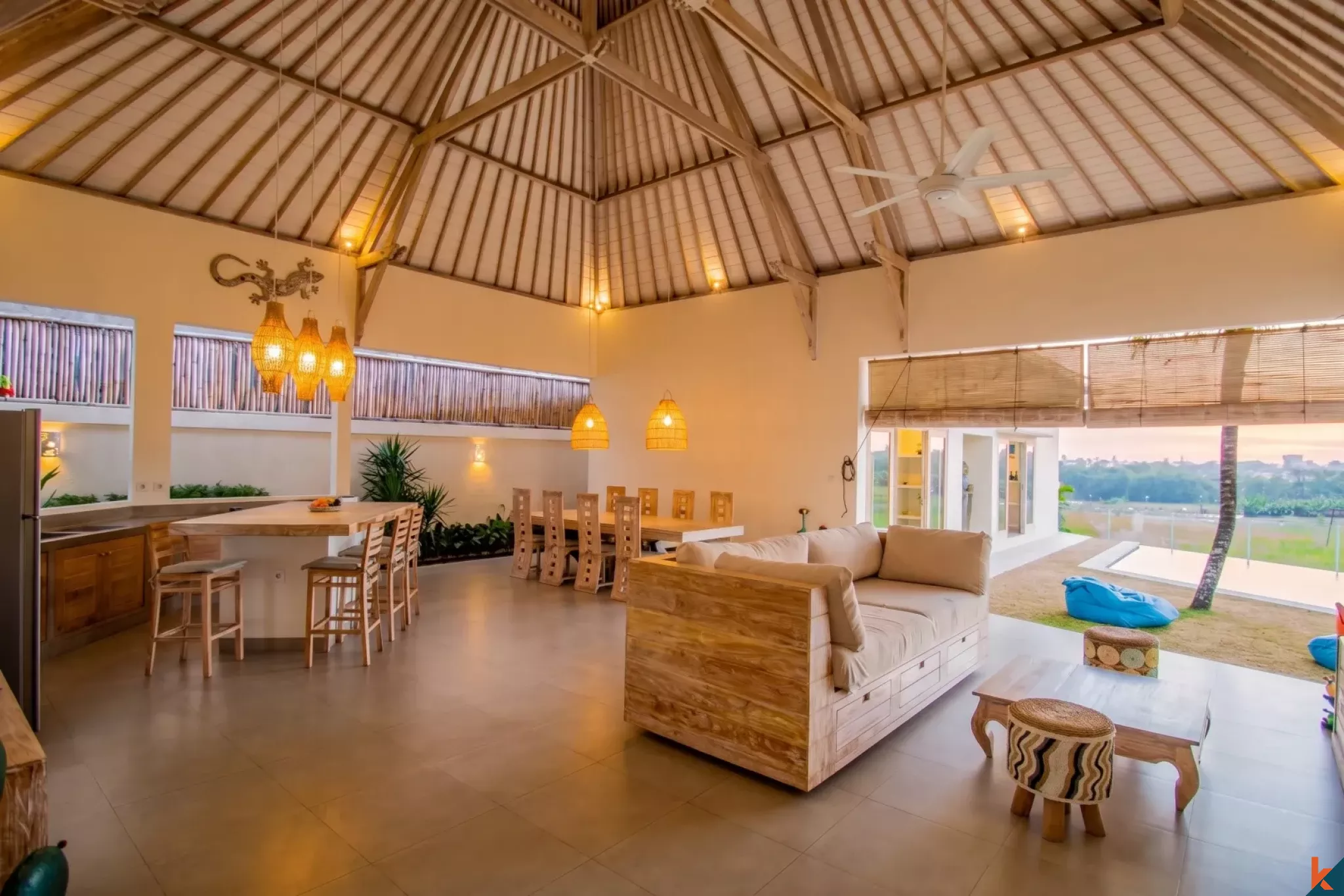 Superbe villa avec vue sur la rizière près de Canggu