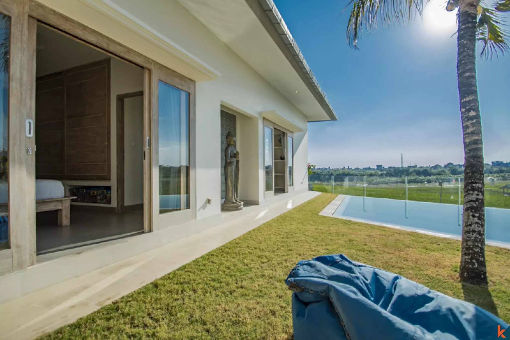 Superbe villa avec vue sur la rizière près de Canggu