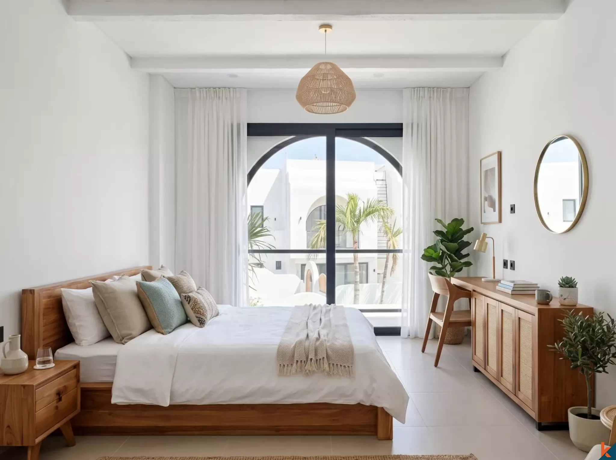 Villa tropicale moderne de deux chambres à louer à Tumbak Bayuh