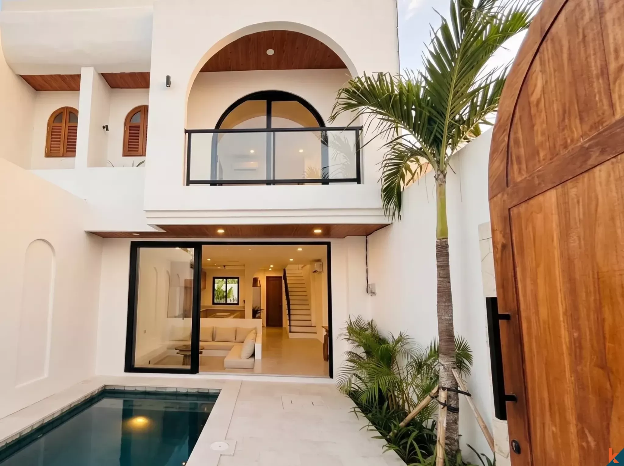 Villa tropicale moderne de deux chambres à louer à Tumbak Bayuh