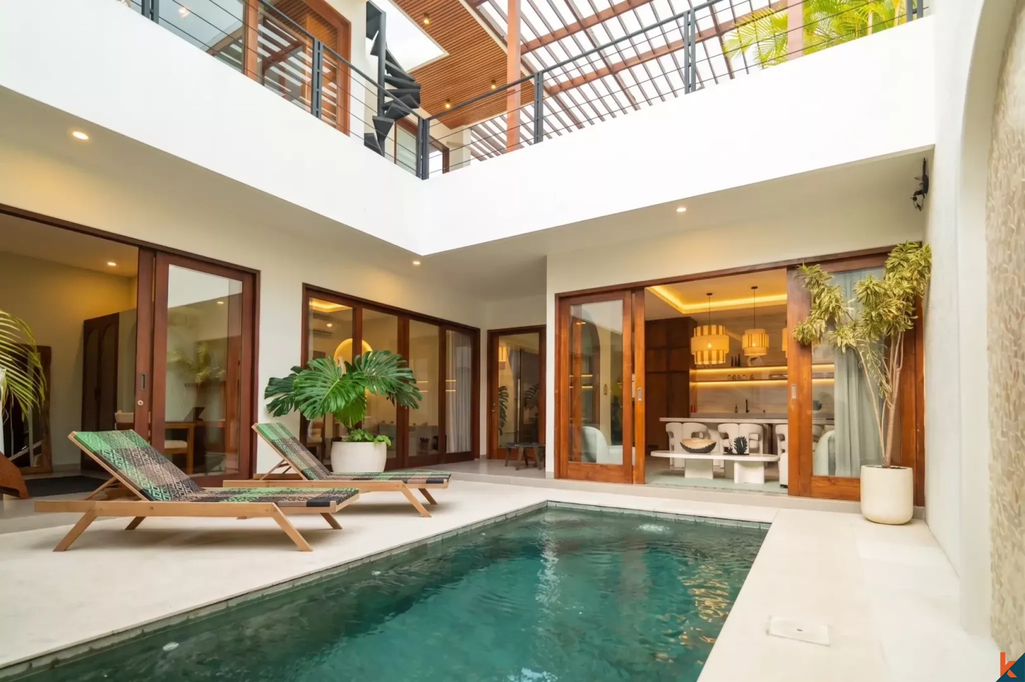 Multilevel three bedroom villa with rooftop for lease in Tumbak