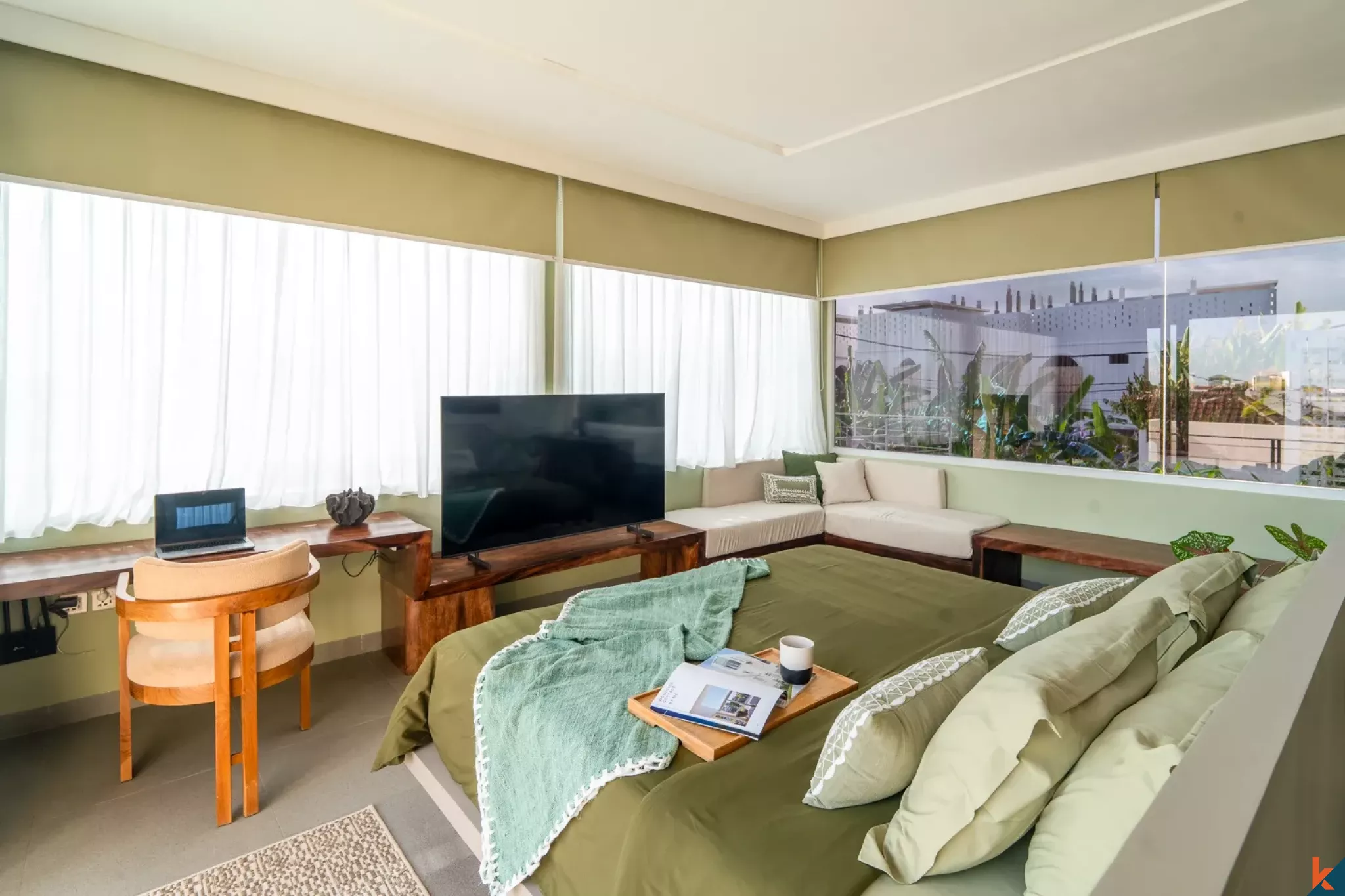 Multilevel three bedroom villa with rooftop for lease in Tumbak