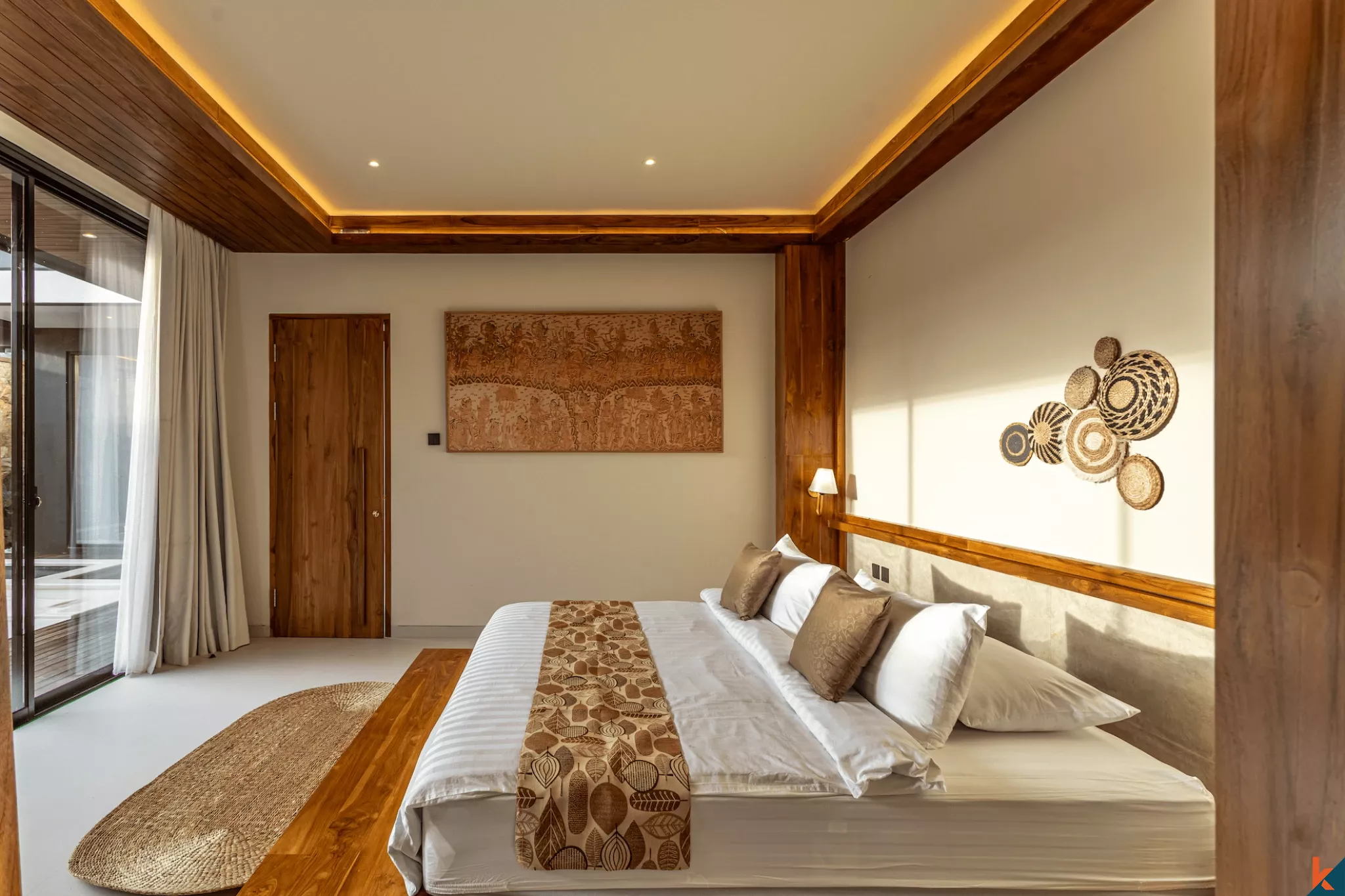 Villa tropicale moderne de 3 chambres avec piscine privée à Kerobokan