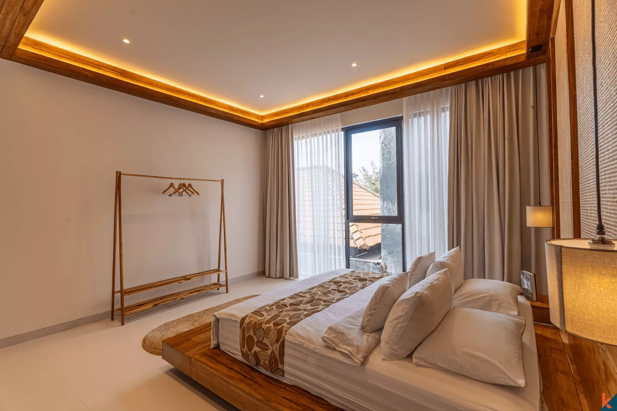 Villa tropicale moderne de 3 chambres avec piscine privée à Kerobokan